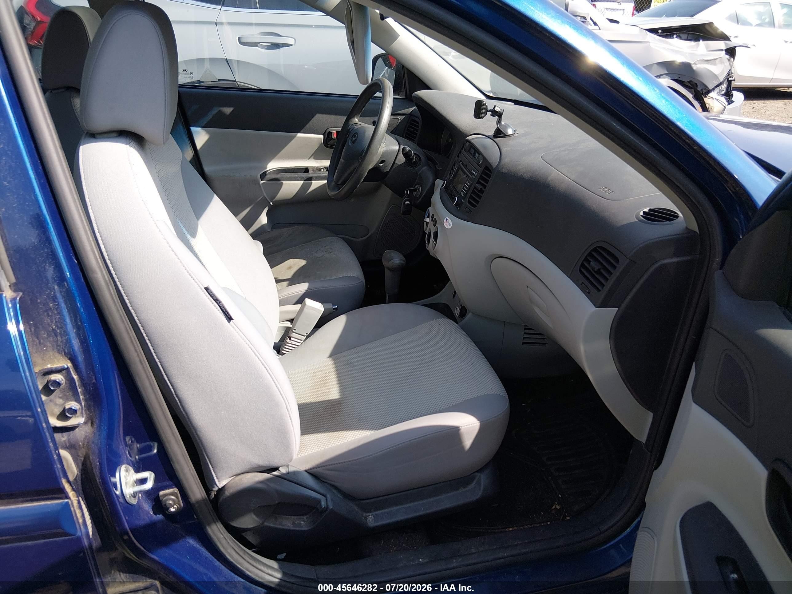 2010 Hyundai Accent Gls Blue vin: KMHCN4AC8AU469874