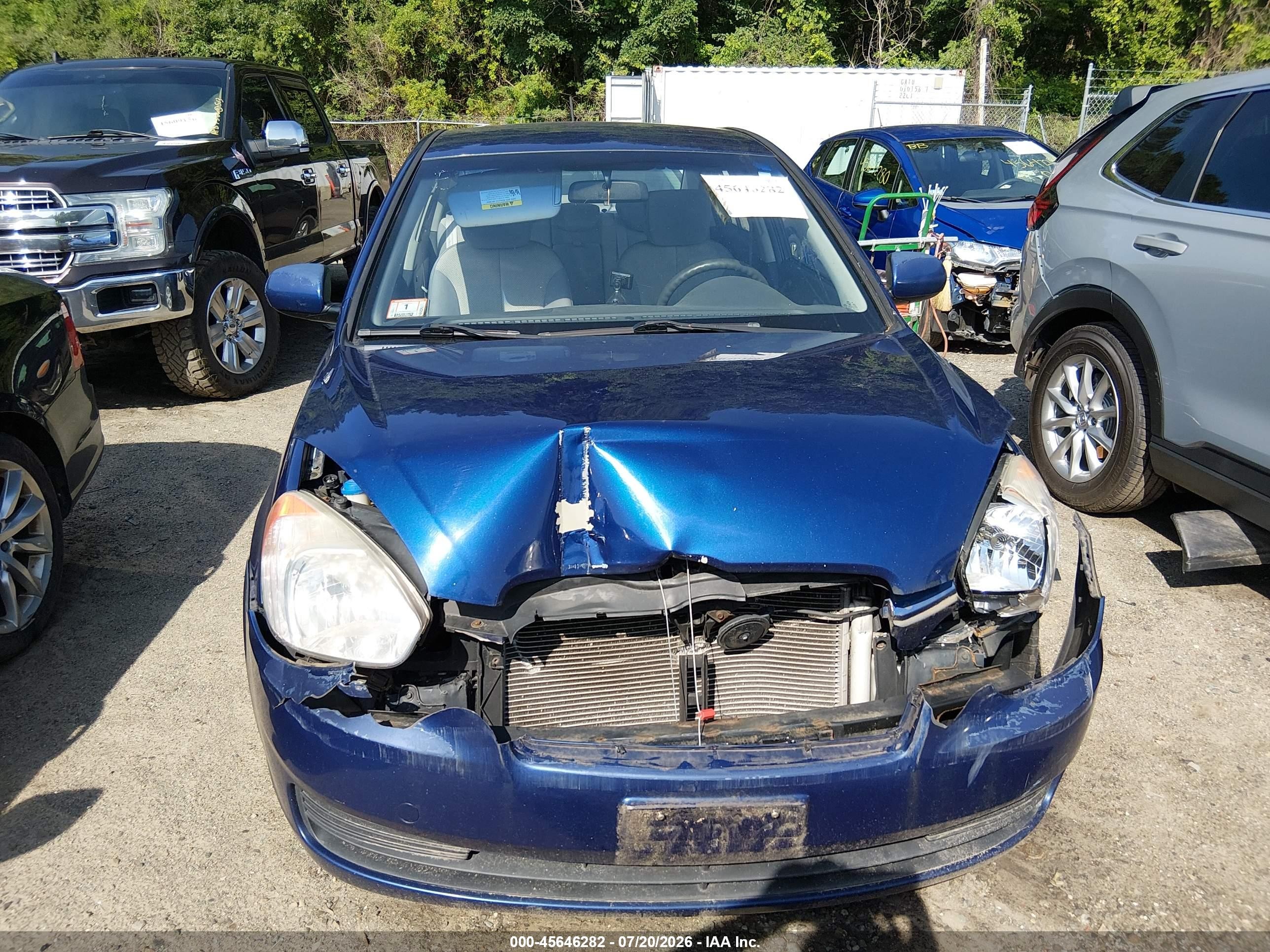 2010 Hyundai Accent Gls Blue vin: KMHCN4AC8AU469874