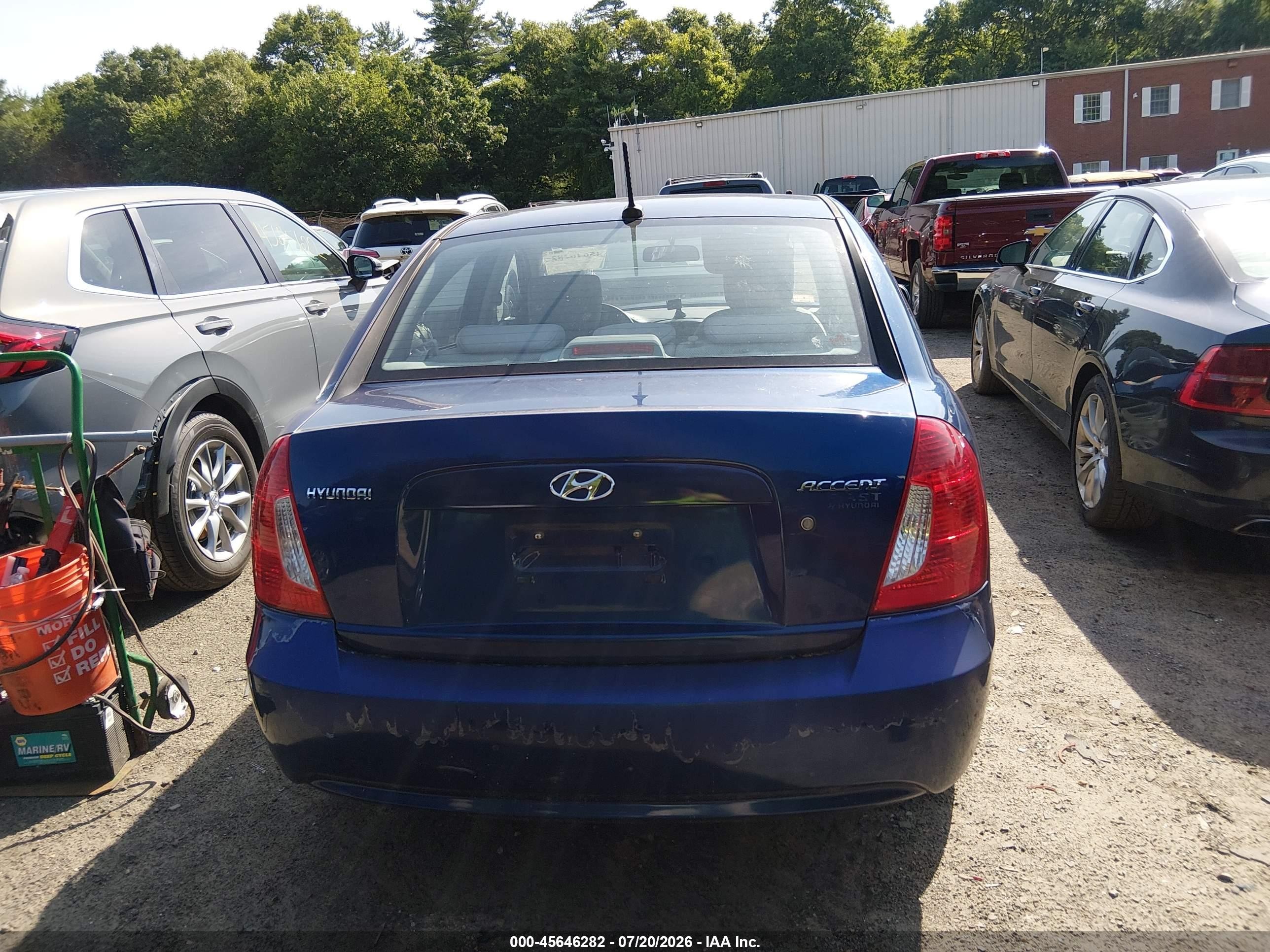 2010 Hyundai Accent Gls Blue vin: KMHCN4AC8AU469874