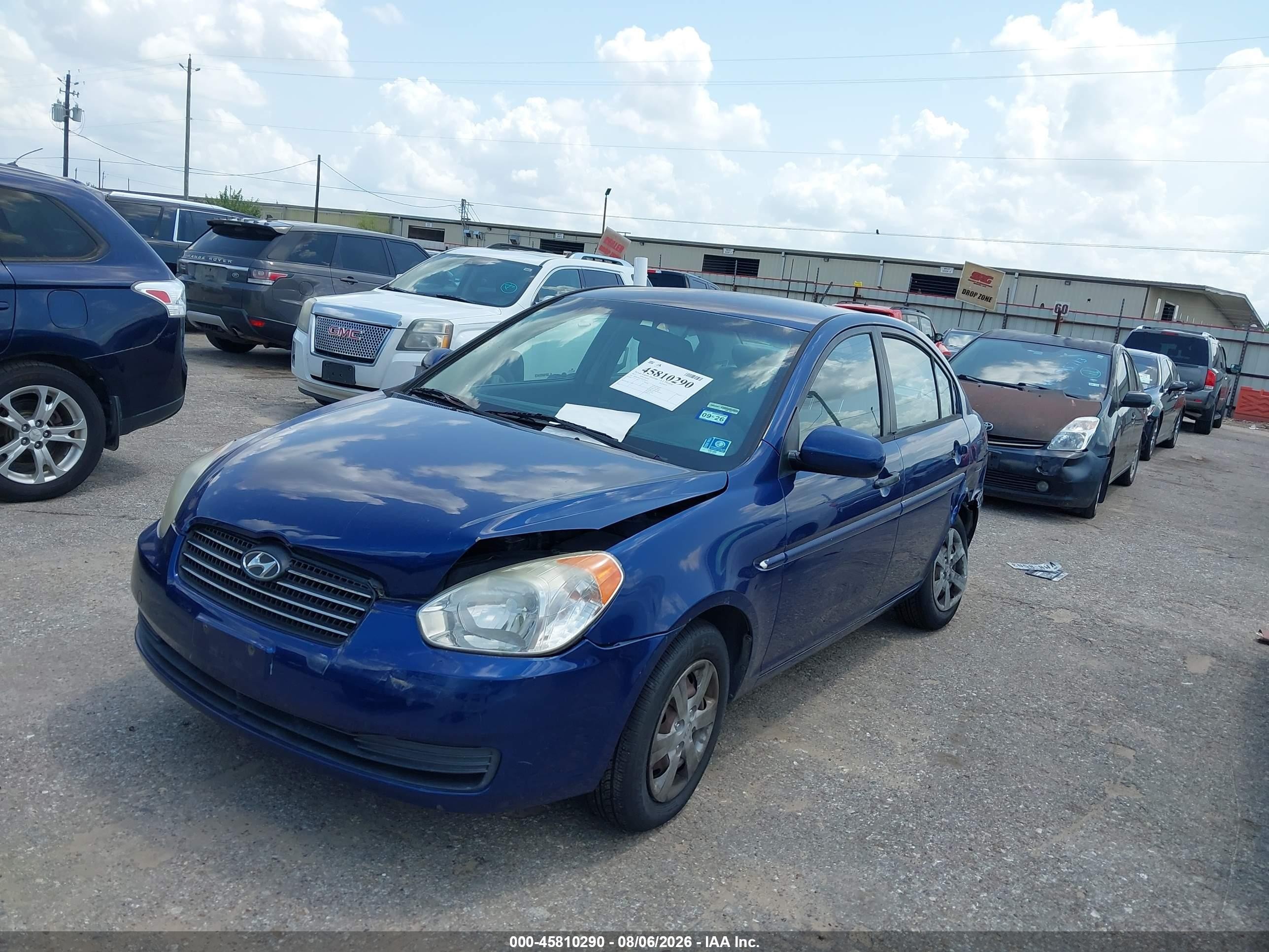 2011 Hyundai Accent Gls Blue vin: KMHCN4AC8BU609035