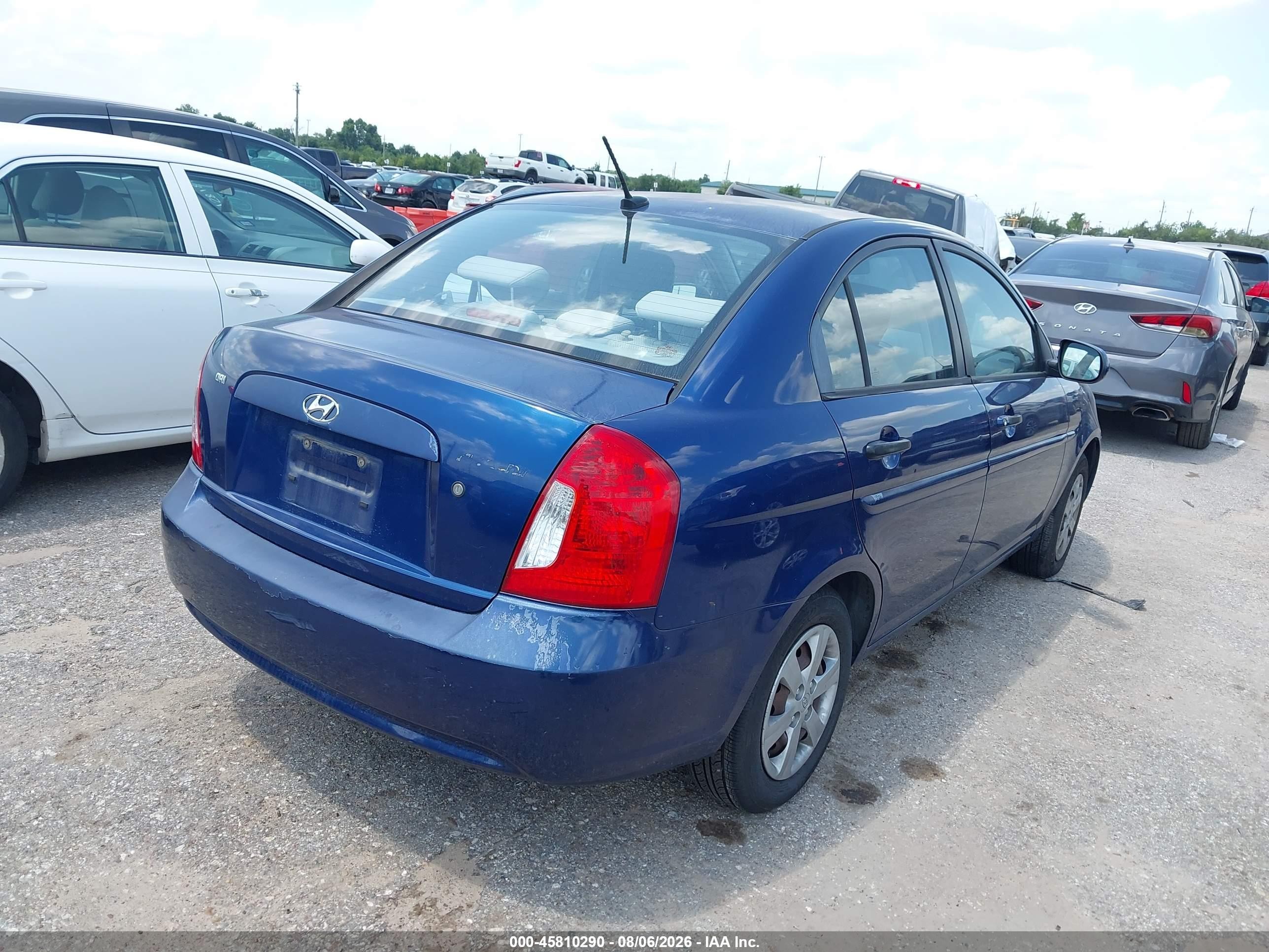 2011 Hyundai Accent Gls Blue vin: KMHCN4AC8BU609035