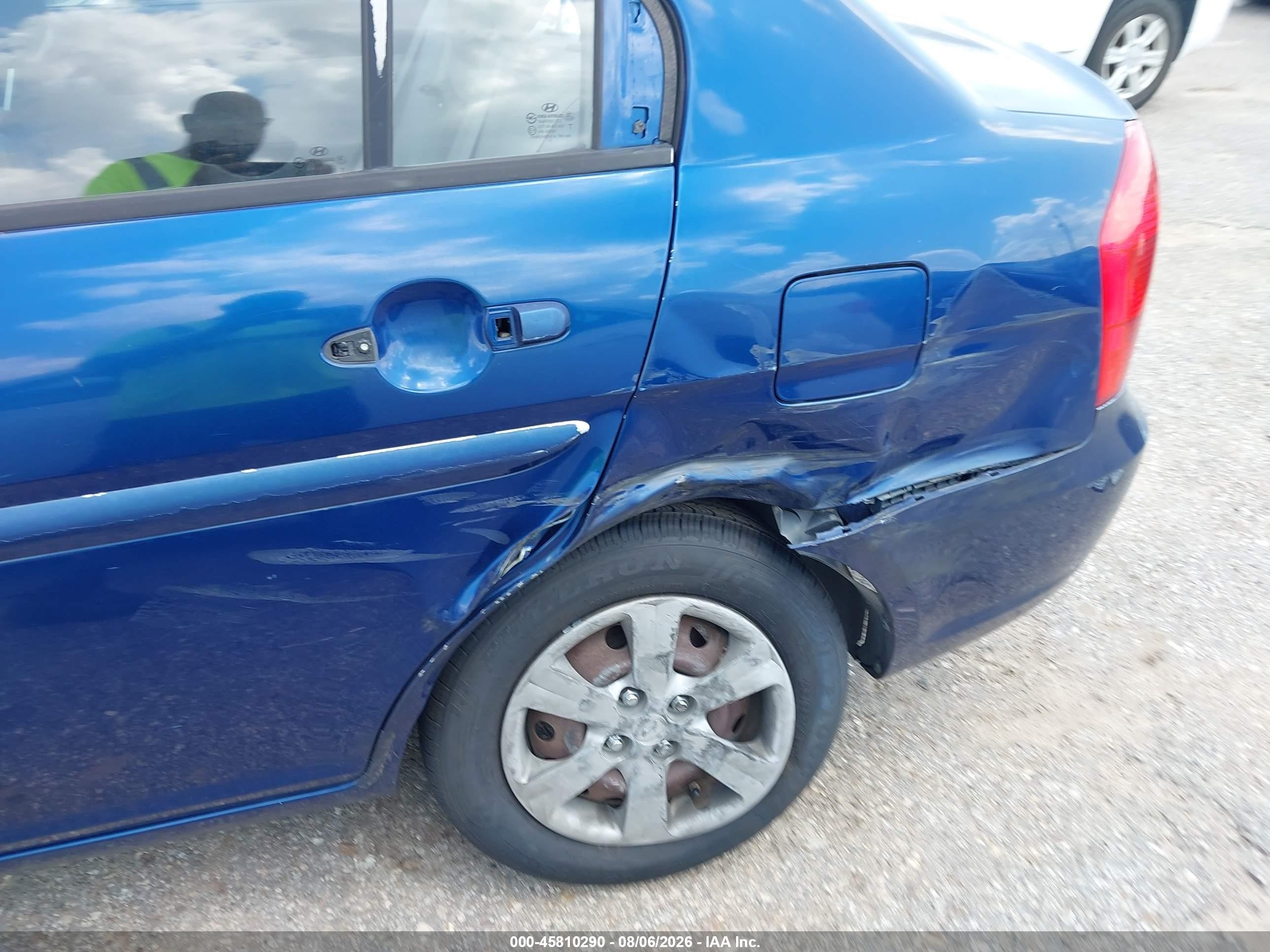 2011 Hyundai Accent Gls Blue vin: KMHCN4AC8BU609035