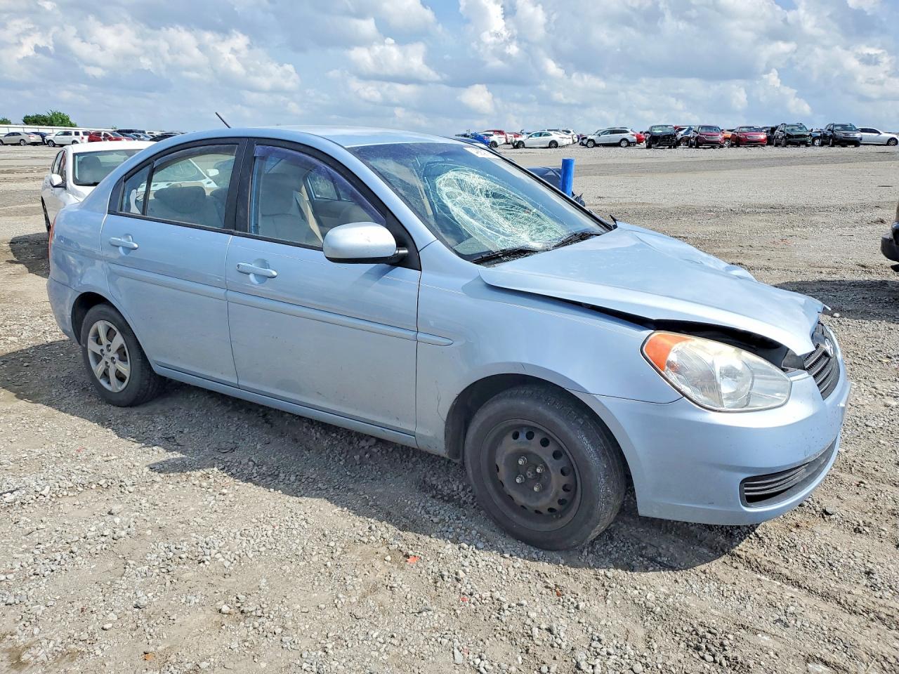 2011 Hyundai Accent Синий vin: KMHCN4AC8BU620570