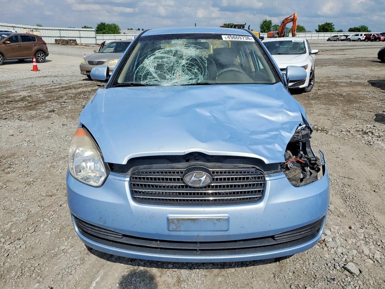 2011 Hyundai Accent Синий vin: KMHCN4AC8BU620570