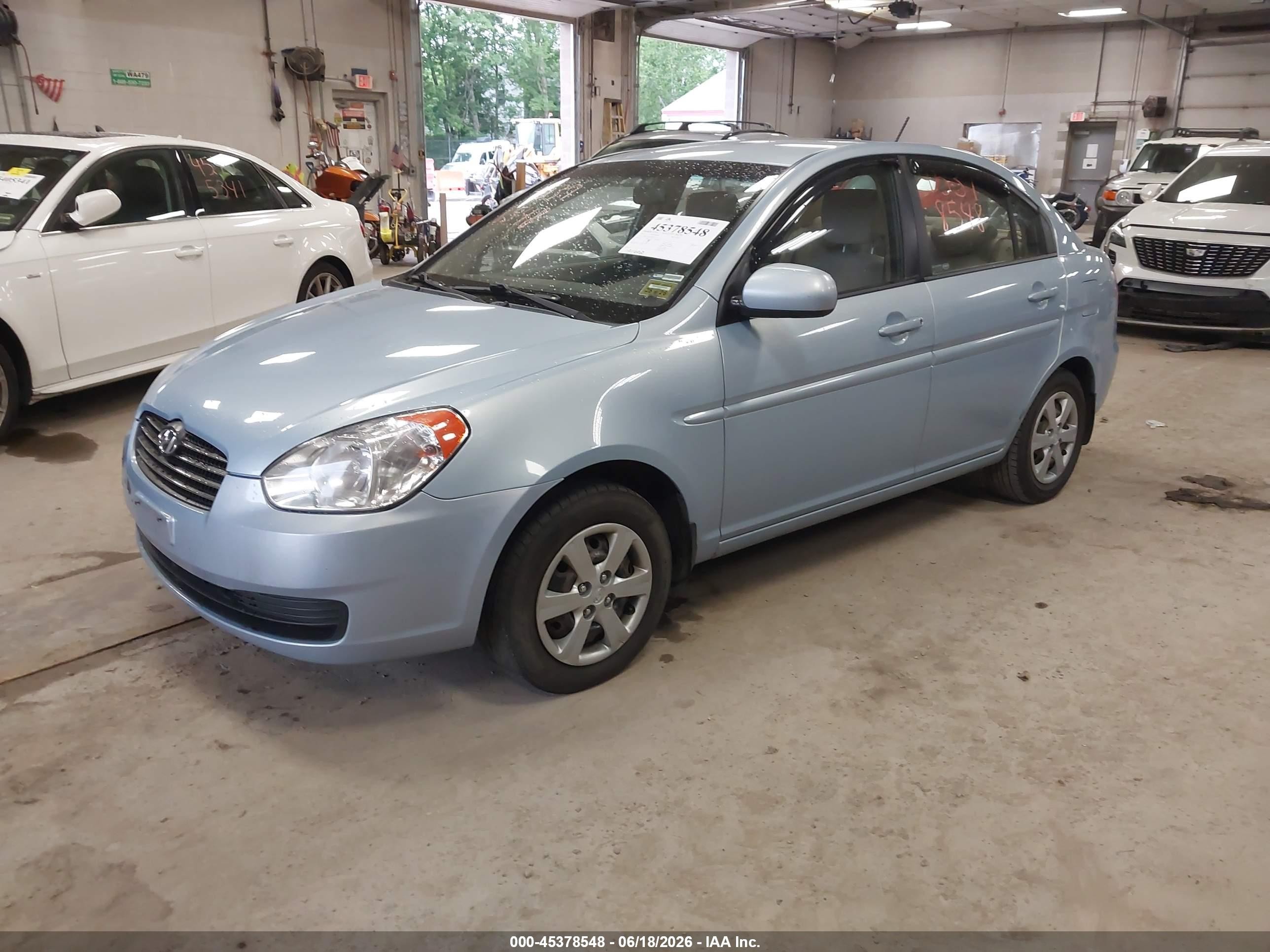 2011 Hyundai Accent Gls Light Blue vin: KMHCN4AC8BU621136