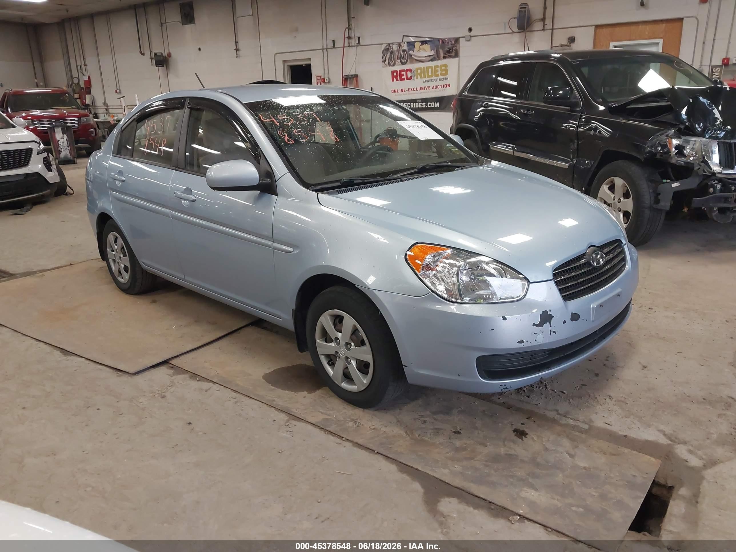 2011 Hyundai Accent Gls Light Blue vin: KMHCN4AC8BU621136