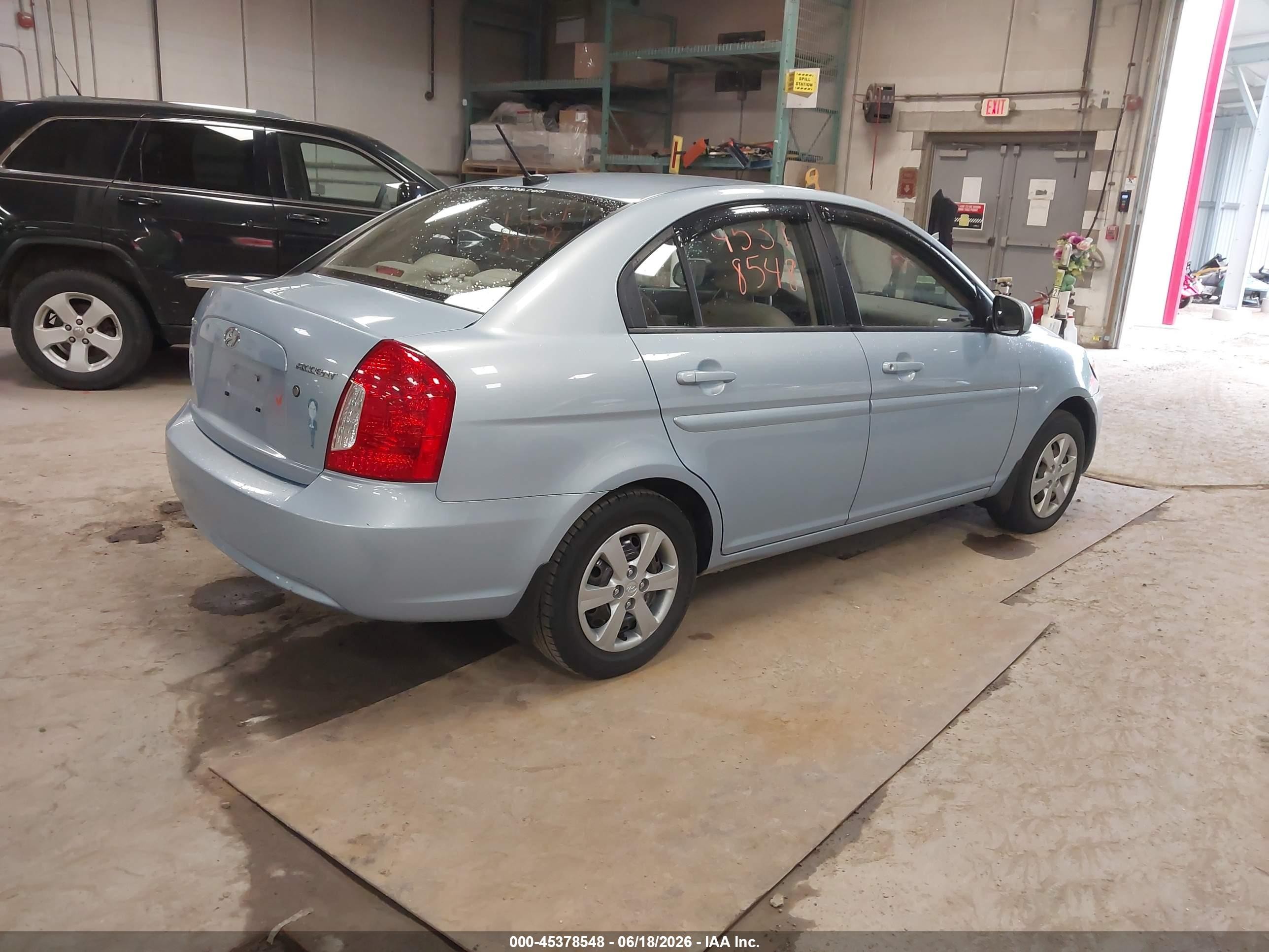 2011 Hyundai Accent Gls Light Blue vin: KMHCN4AC8BU621136