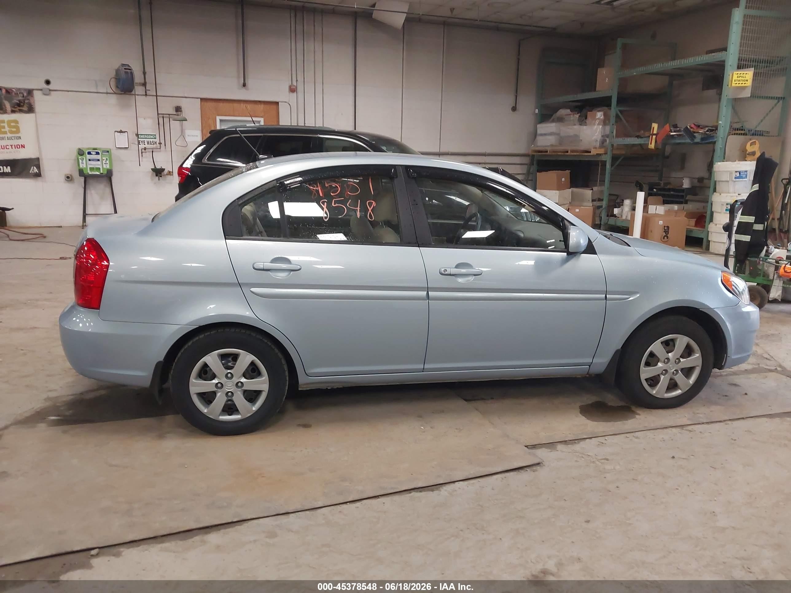 2011 Hyundai Accent Gls Light Blue vin: KMHCN4AC8BU621136
