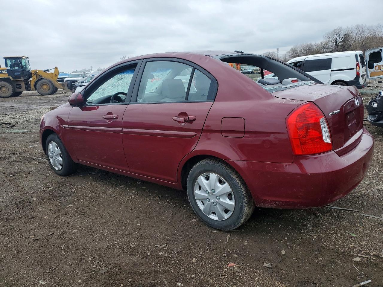 2010 Hyundai Accent Gls Burgundy vin: KMHCN4AC9AU404810