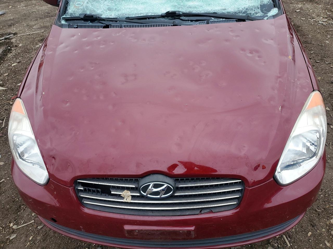 2010 Hyundai Accent Gls Burgundy vin: KMHCN4AC9AU404810