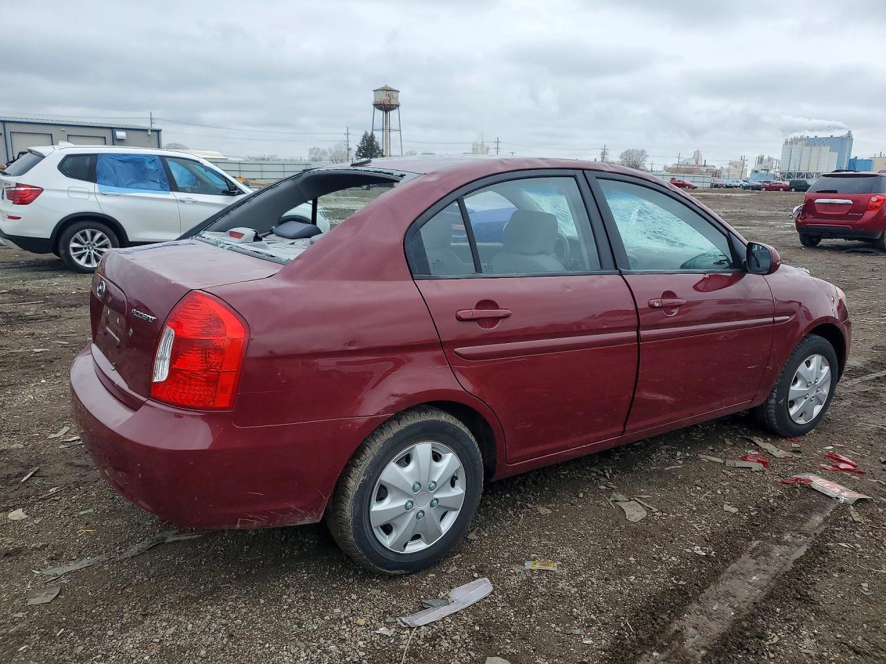 2010 Hyundai Accent Gls Burgundy vin: KMHCN4AC9AU404810