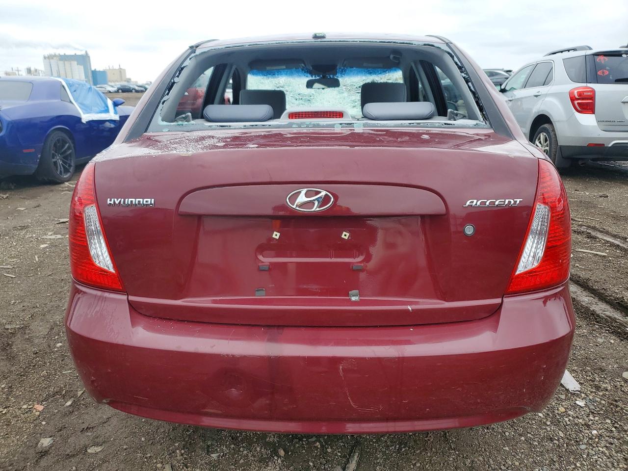 2010 Hyundai Accent Gls Burgundy vin: KMHCN4AC9AU404810
