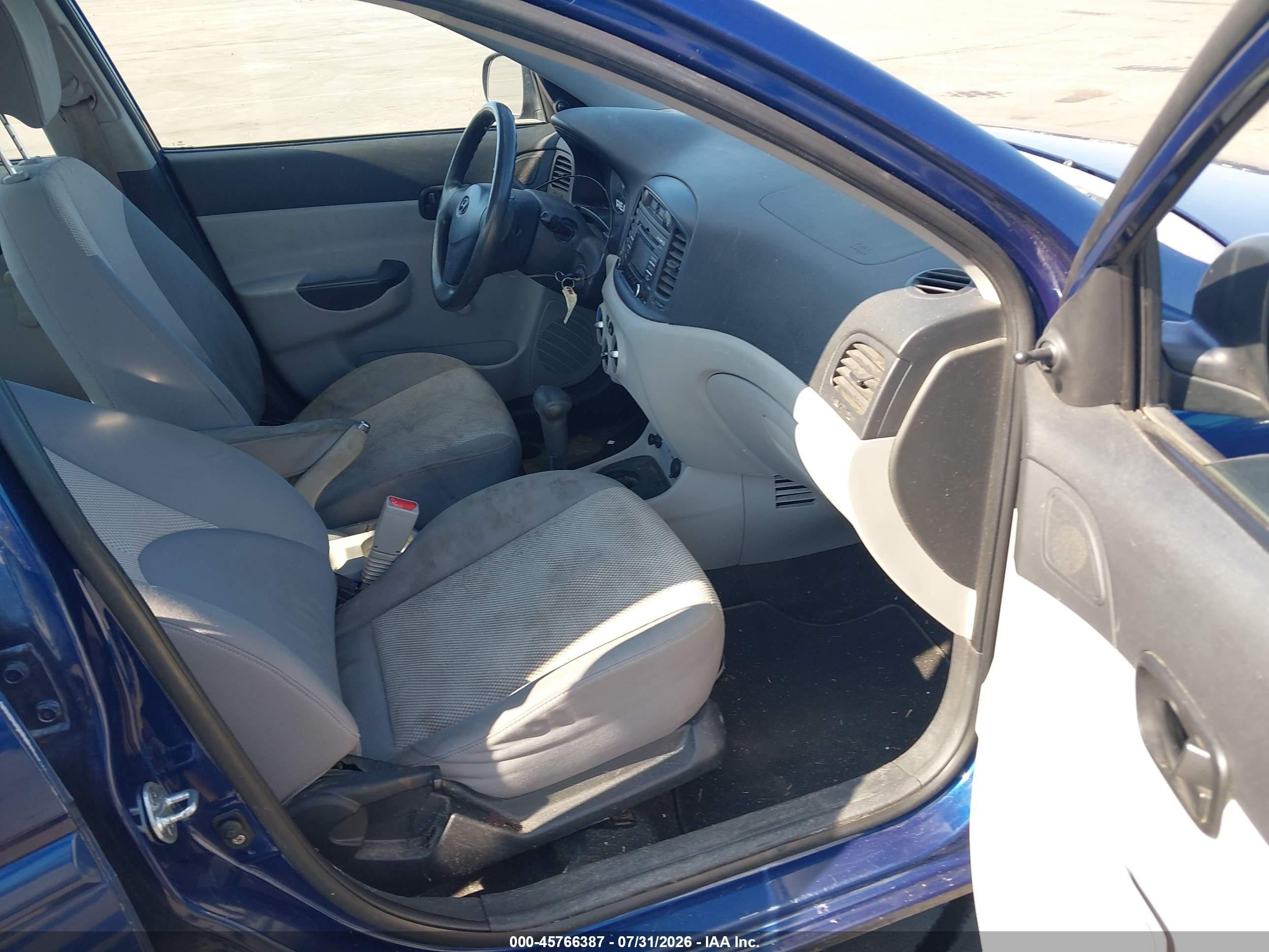 2010 Hyundai Accent Gls Blue vin: KMHCN4AC9AU419713
