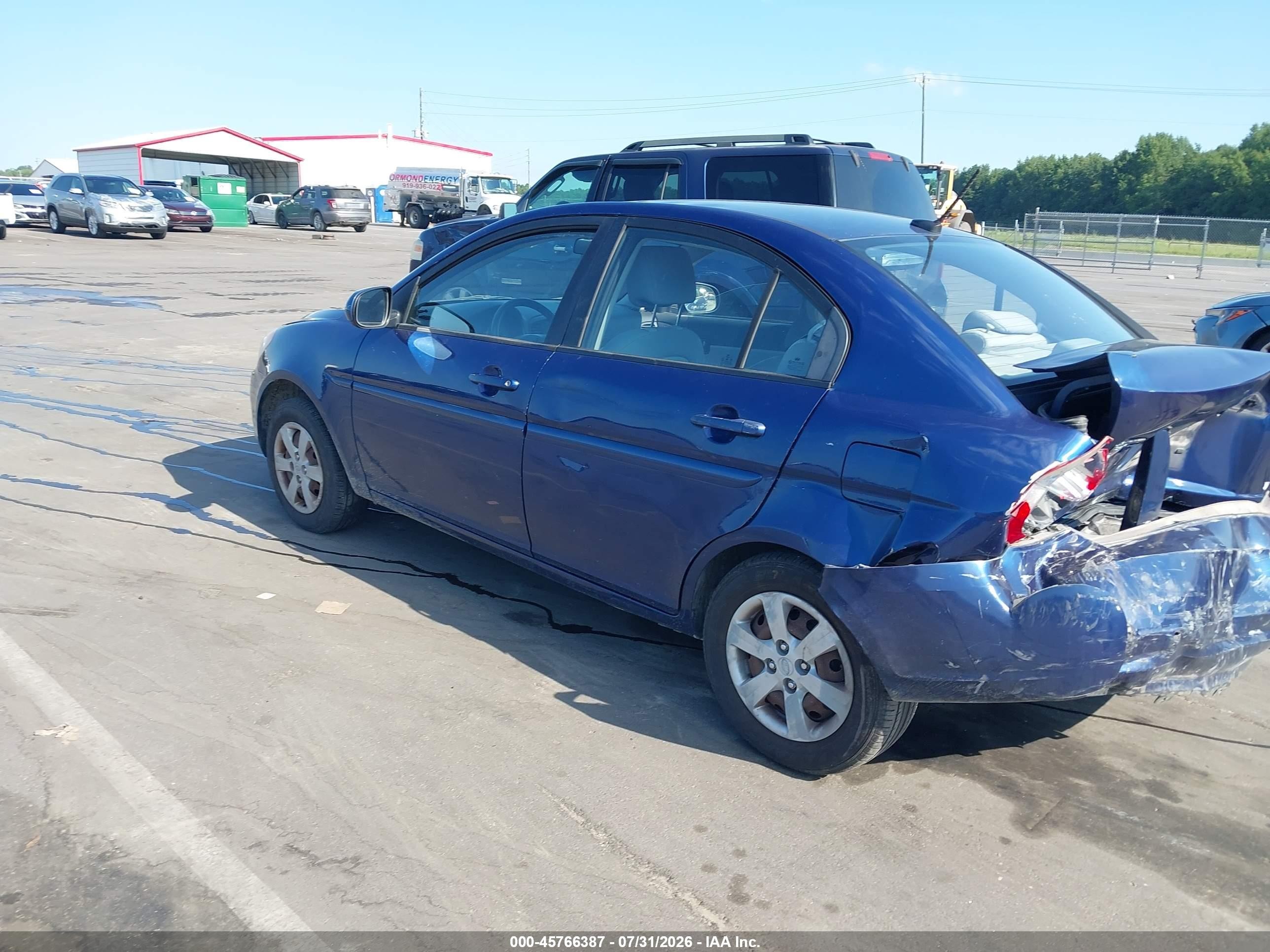 2010 Hyundai Accent Gls Blue vin: KMHCN4AC9AU419713