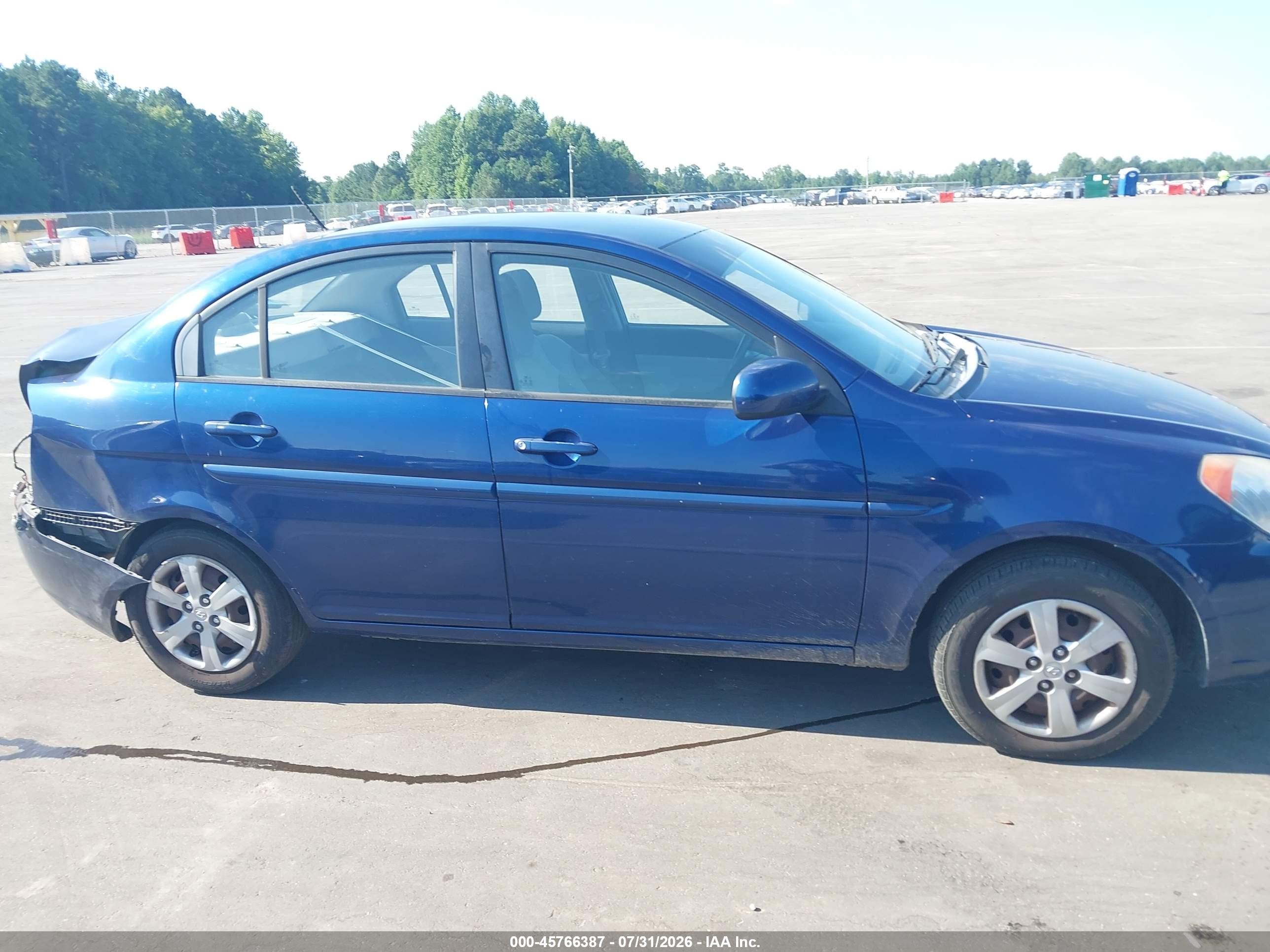 2010 Hyundai Accent Gls Blue vin: KMHCN4AC9AU419713