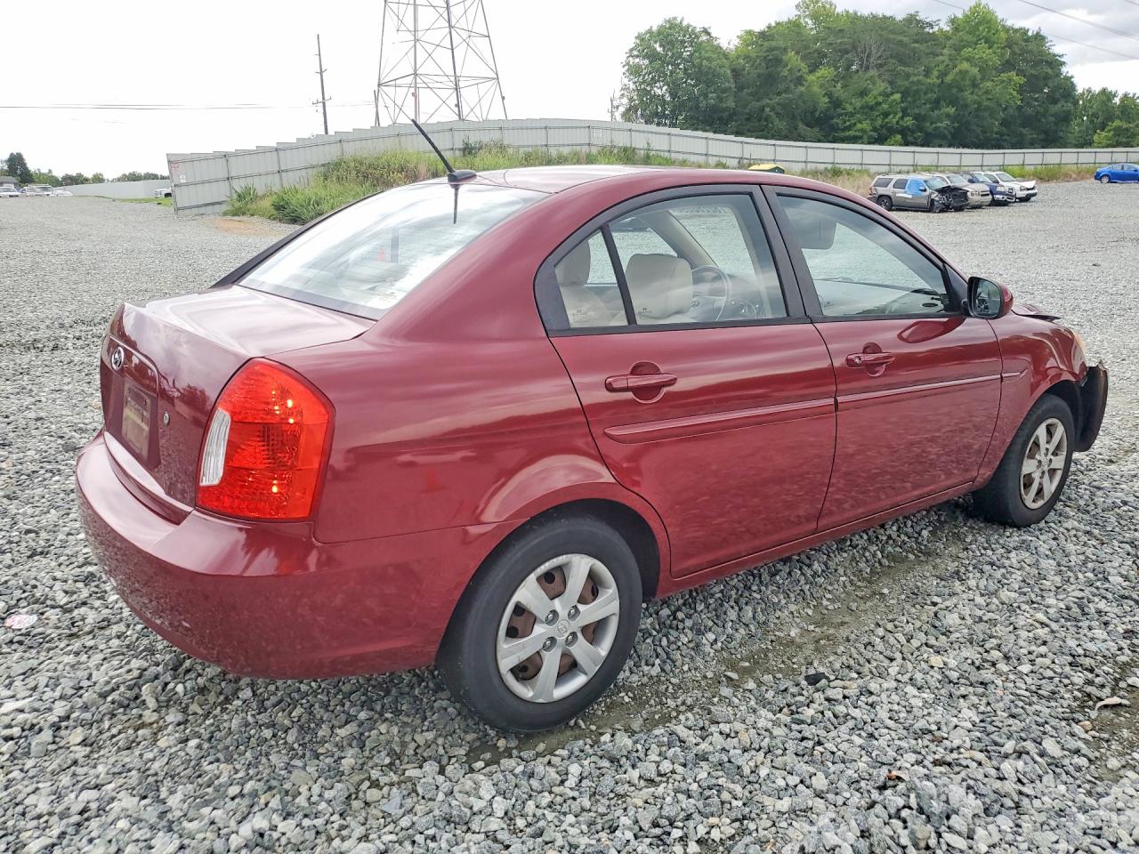 2010 Hyundai Accent Gls Burgundy vin: KMHCN4AC9AU428931