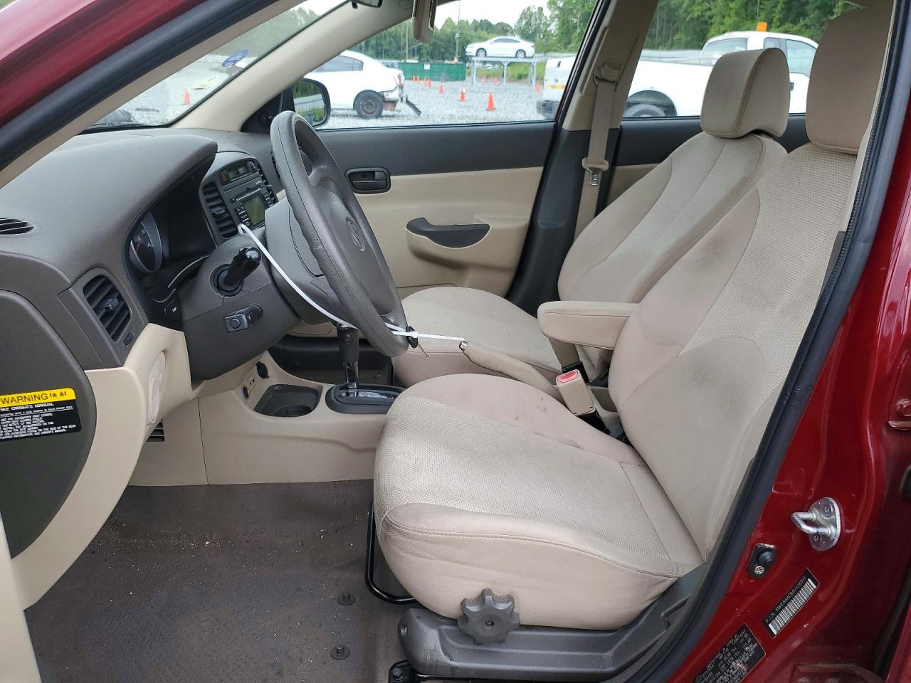 2010 Hyundai Accent Gls Burgundy vin: KMHCN4AC9AU428931