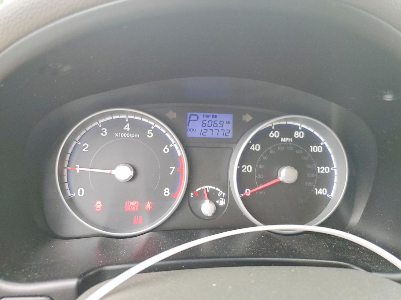 2010 Hyundai Accent Gls Burgundy vin: KMHCN4AC9AU428931