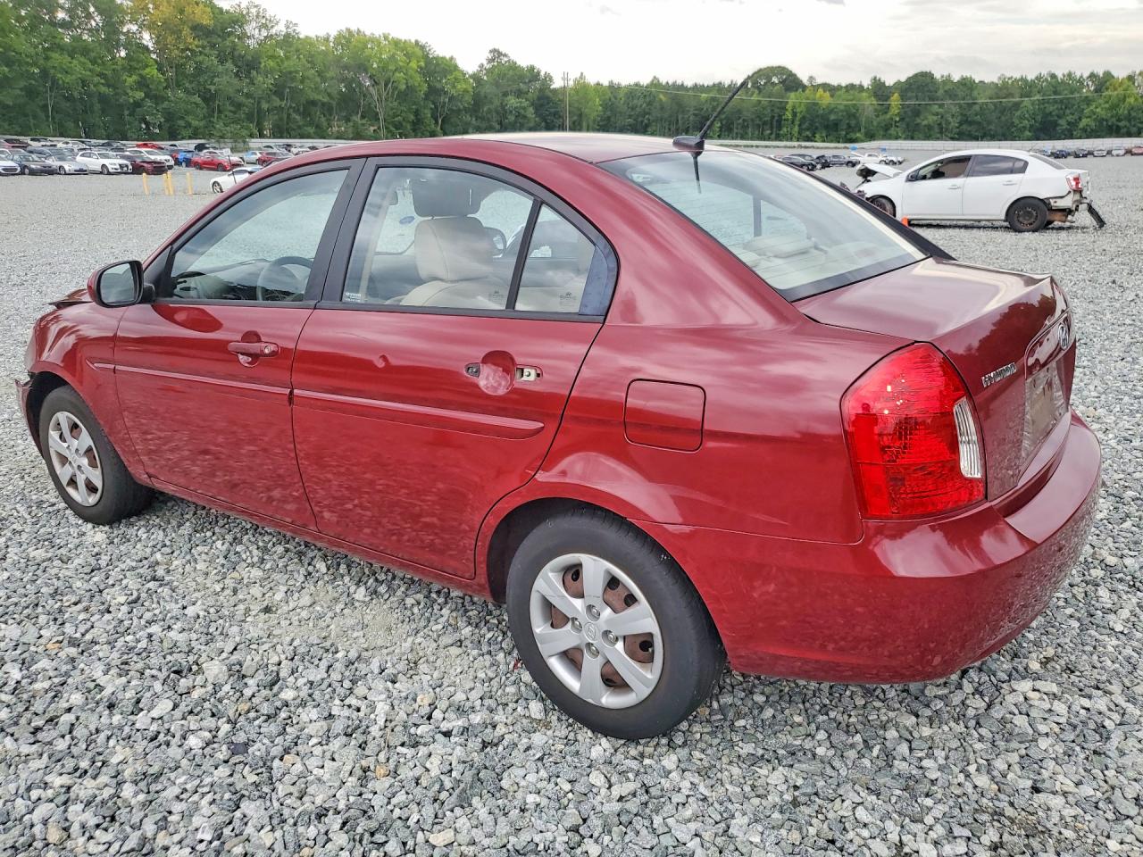 2010 Hyundai Accent Gls Burgundy vin: KMHCN4AC9AU428931