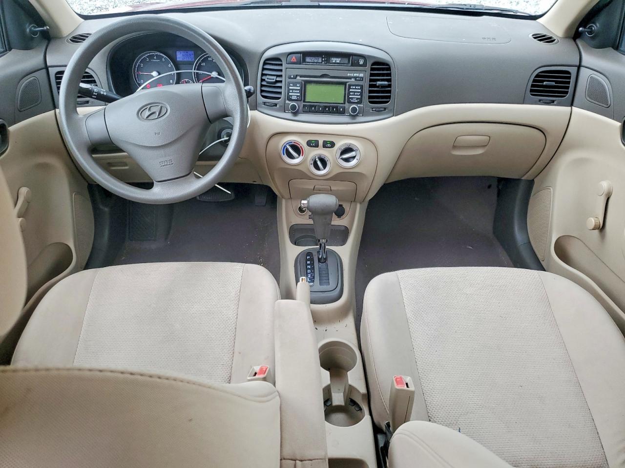 2010 Hyundai Accent Gls Burgundy vin: KMHCN4AC9AU428931