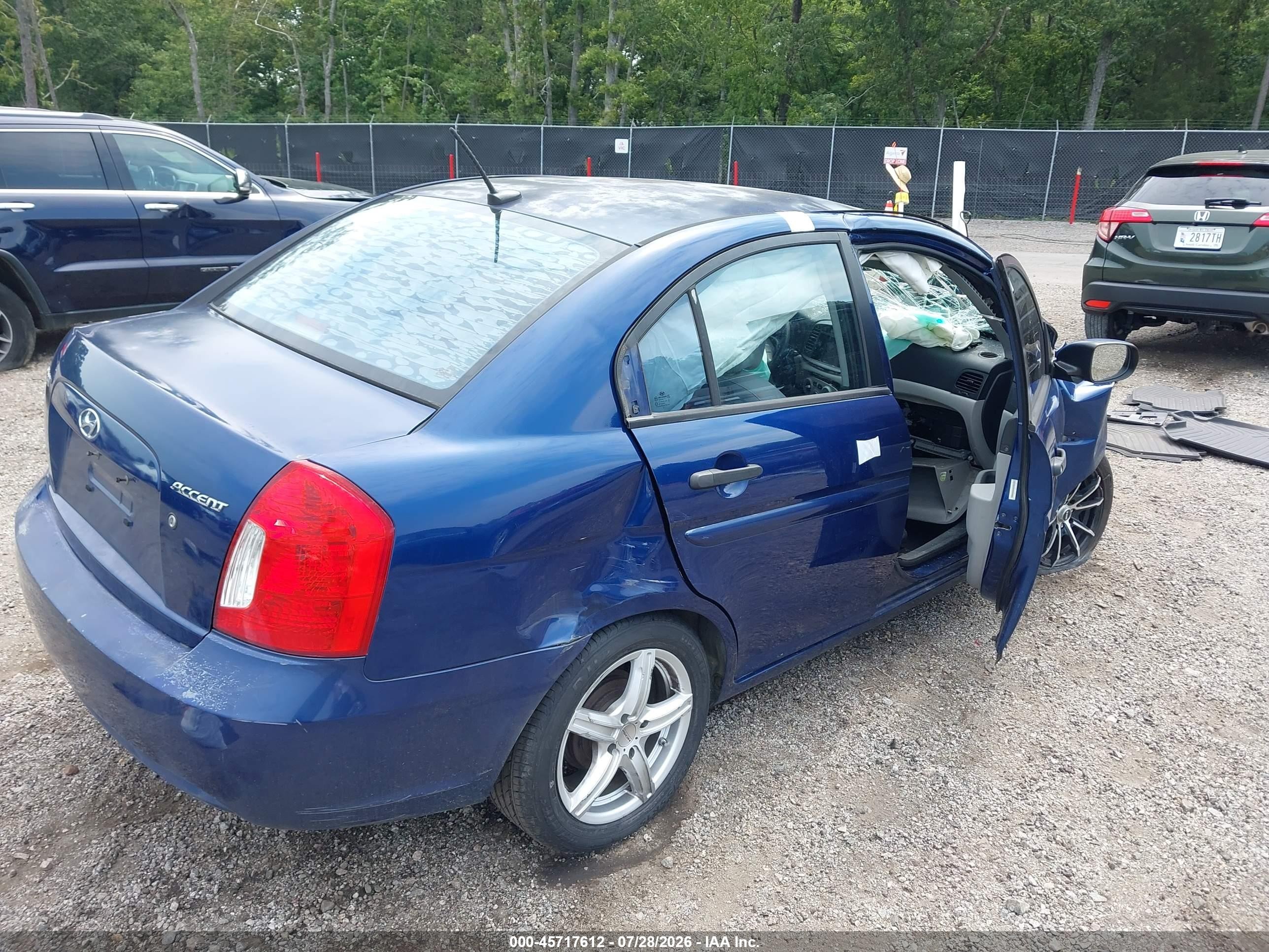 2010 Hyundai Accent Gls Blue vin: KMHCN4AC9AU431263