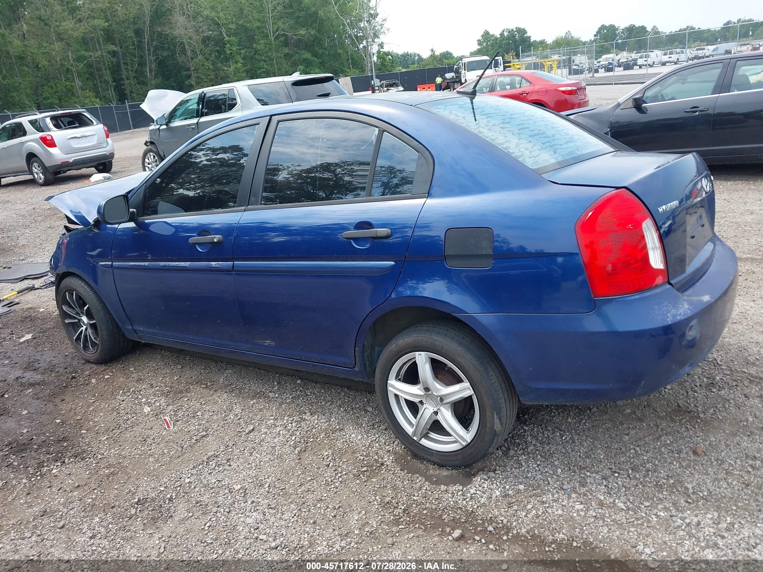 2010 Hyundai Accent Gls Blue vin: KMHCN4AC9AU431263