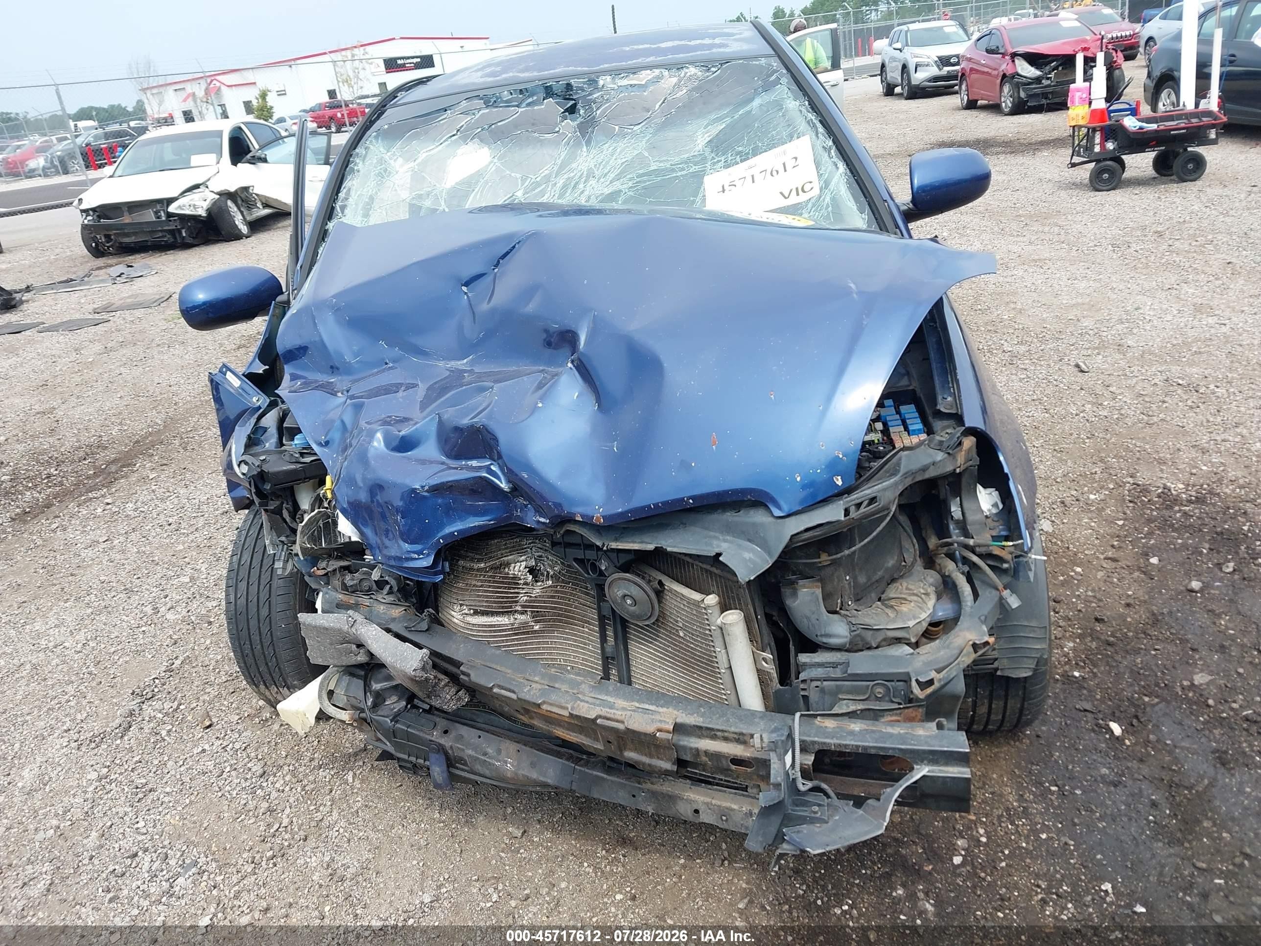 2010 Hyundai Accent Gls Blue vin: KMHCN4AC9AU431263
