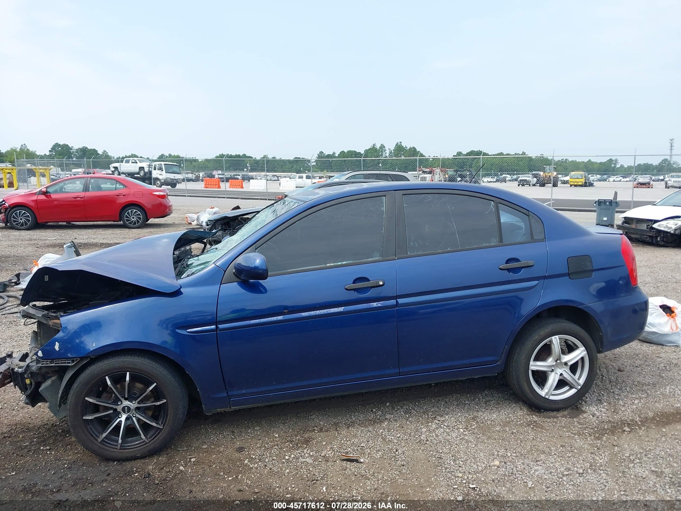2010 Hyundai Accent Gls Blue vin: KMHCN4AC9AU431263