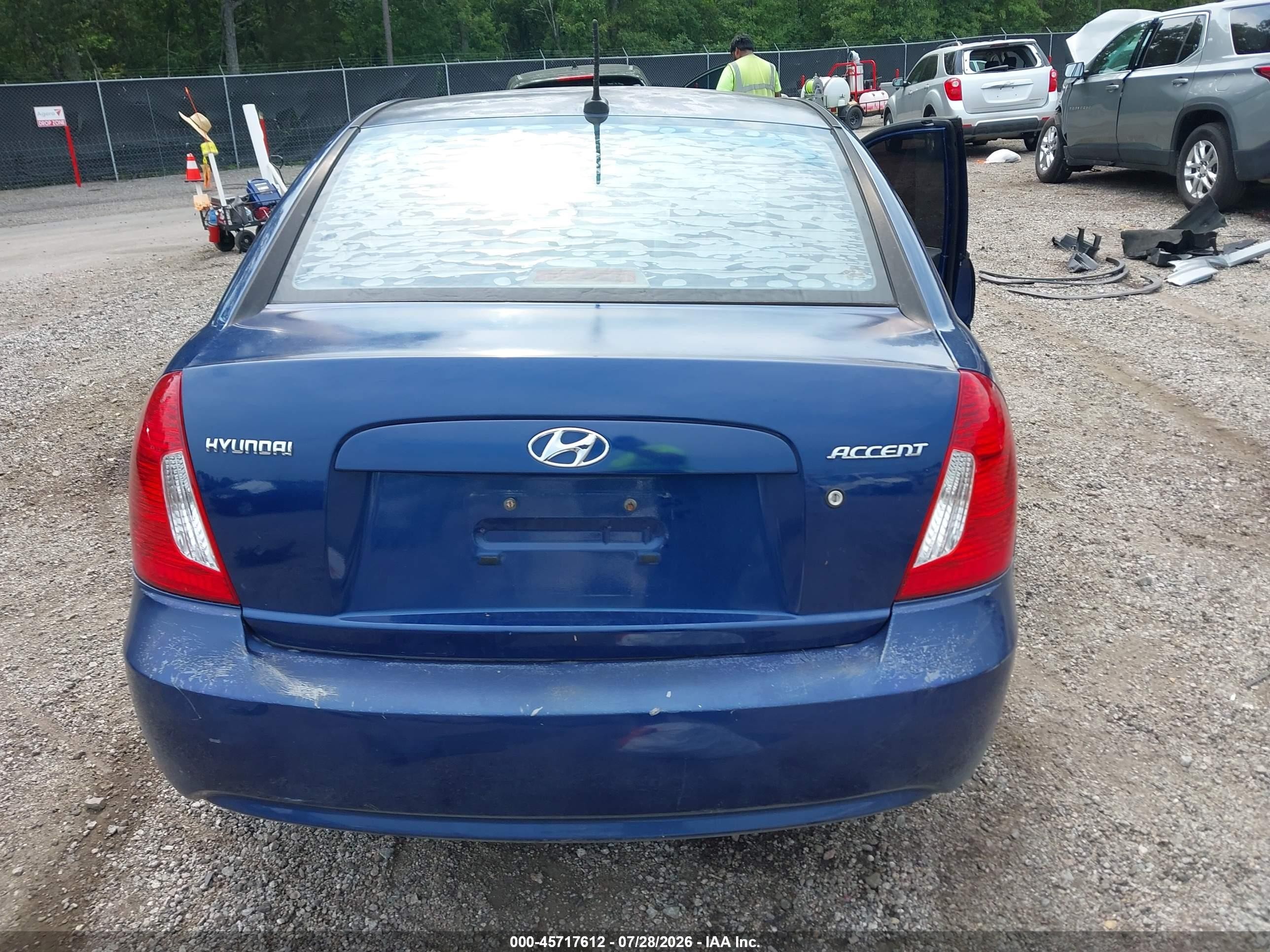 2010 Hyundai Accent Gls Blue vin: KMHCN4AC9AU431263