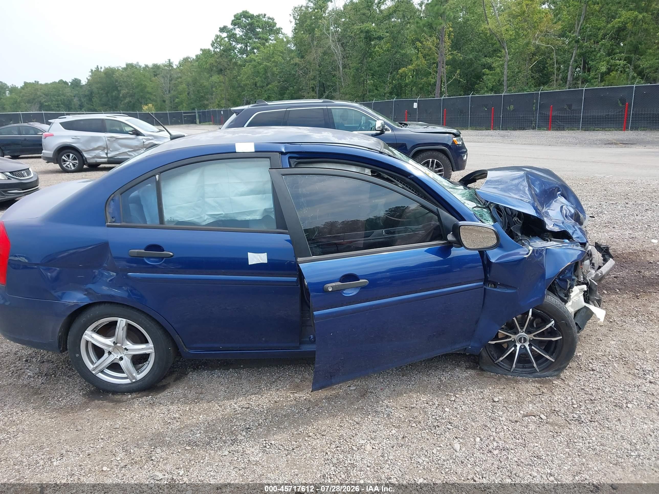 2010 Hyundai Accent Gls Blue vin: KMHCN4AC9AU431263