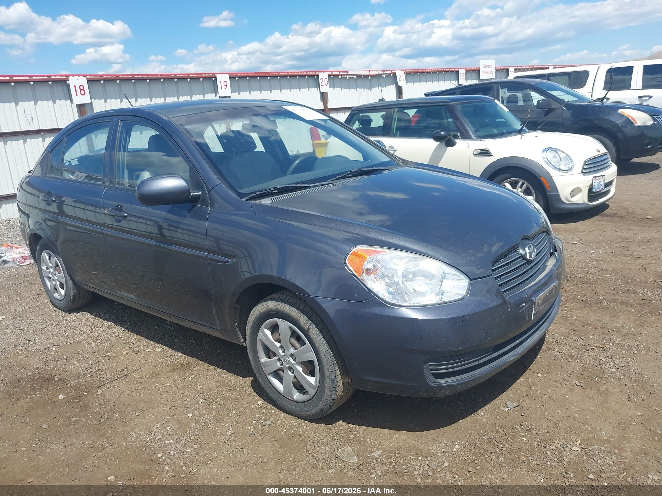 2010 Hyundai Accent Gls Blue vin: KMHCN4AC9AU483783