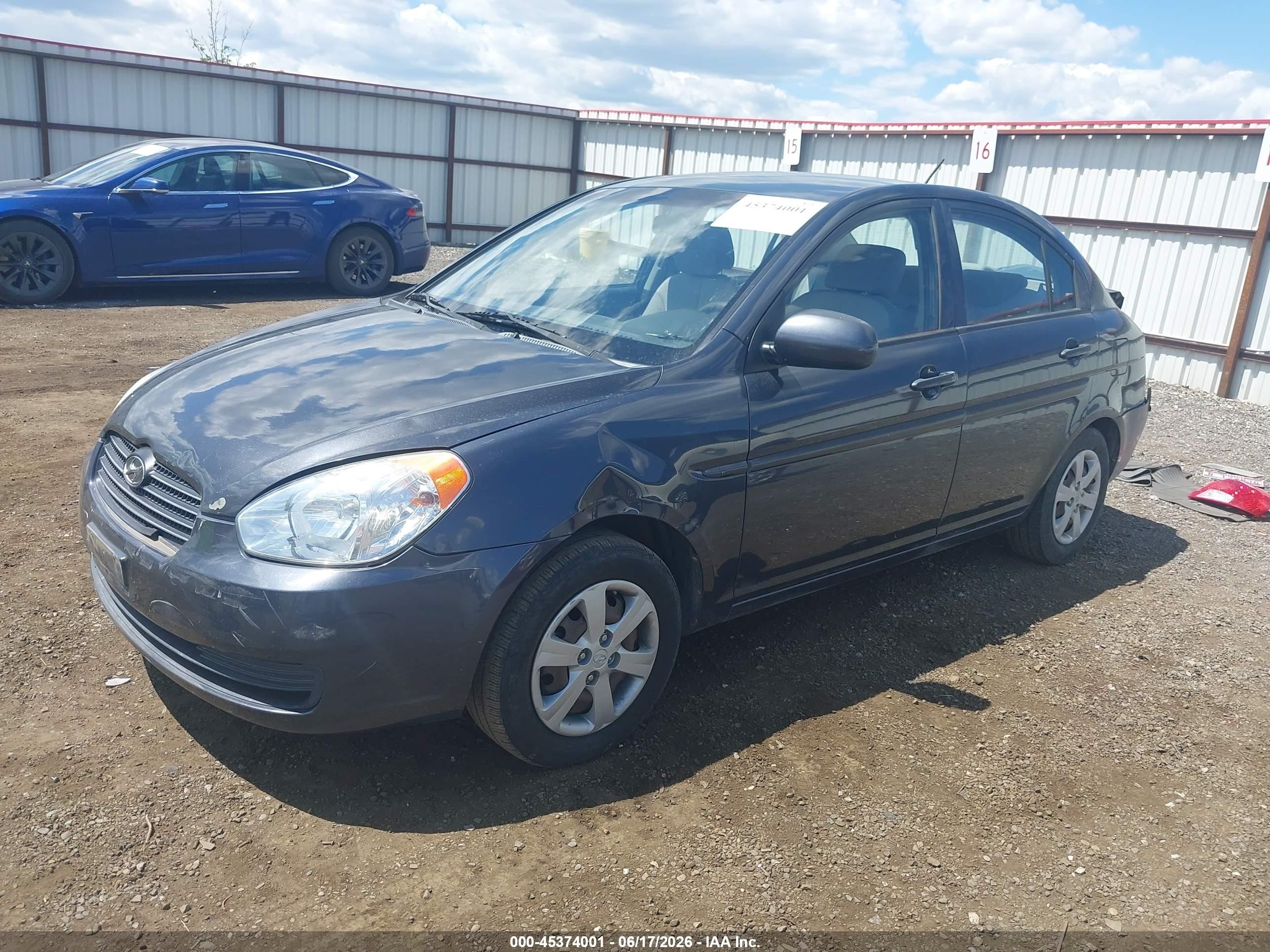 2010 Hyundai Accent Gls Blue vin: KMHCN4AC9AU483783