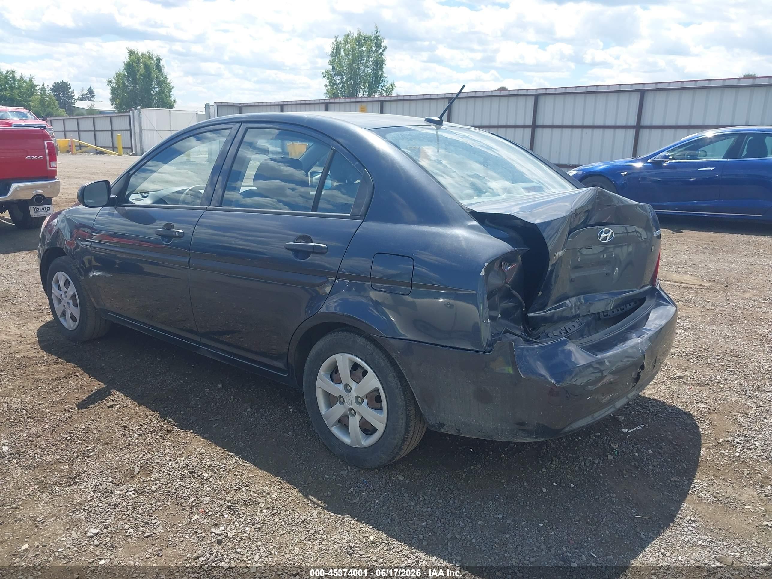 2010 Hyundai Accent Gls Blue vin: KMHCN4AC9AU483783