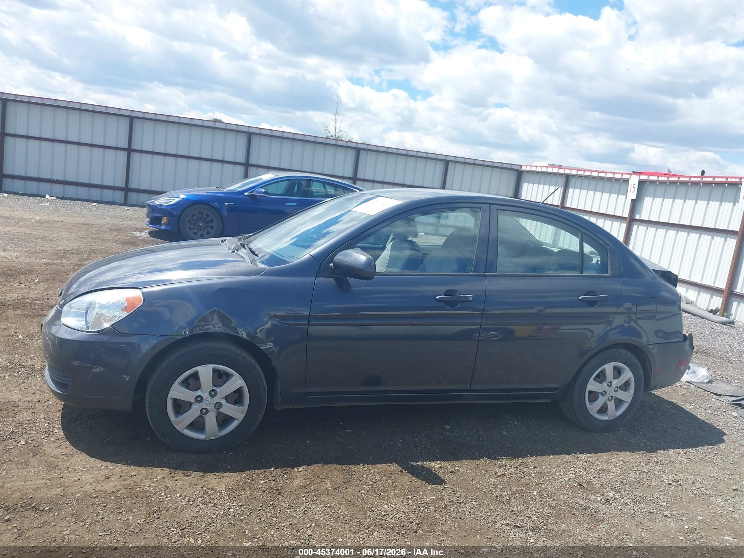 2010 Hyundai Accent Gls Blue vin: KMHCN4AC9AU483783