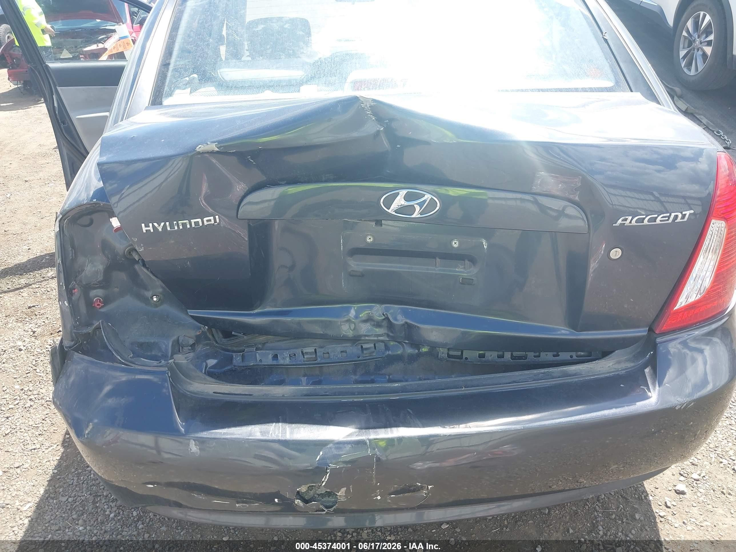 2010 Hyundai Accent Gls Blue vin: KMHCN4AC9AU483783