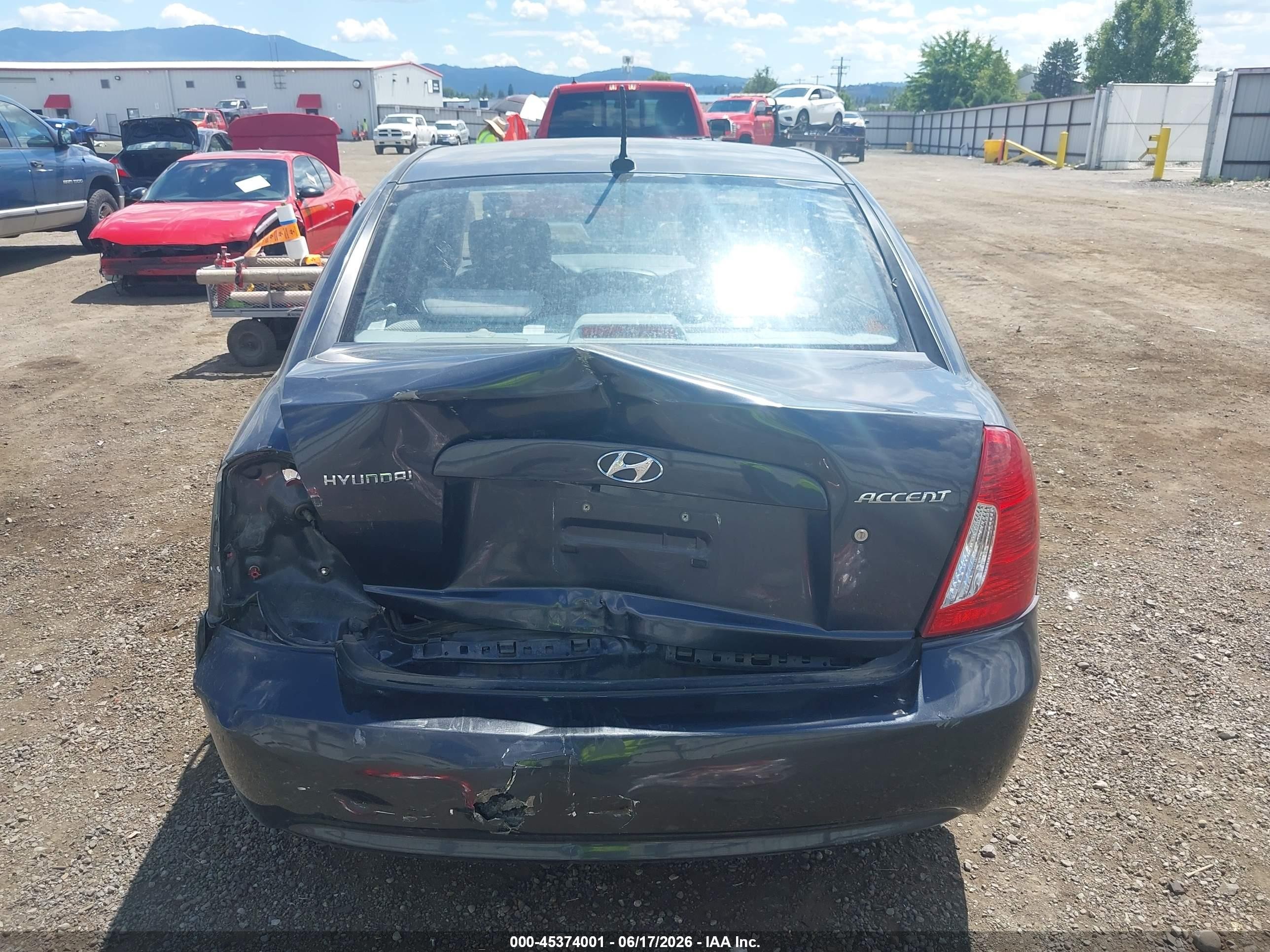2010 Hyundai Accent Gls Blue vin: KMHCN4AC9AU483783