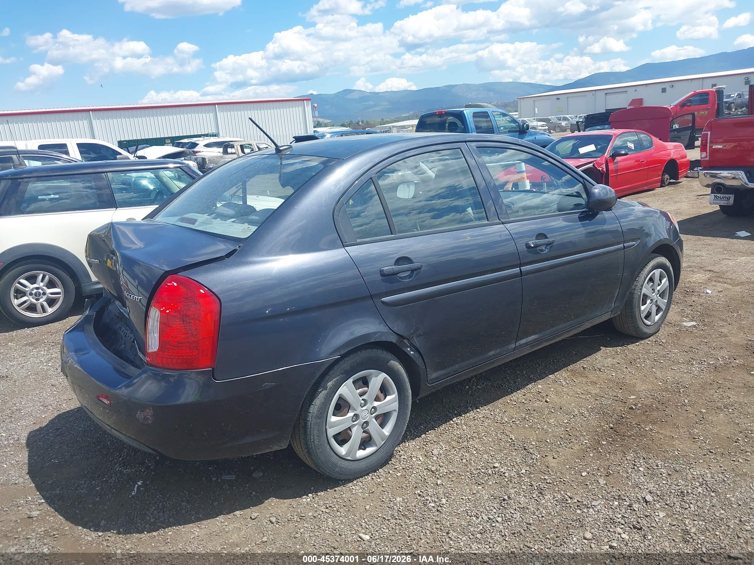 2010 Hyundai Accent Gls Blue vin: KMHCN4AC9AU483783