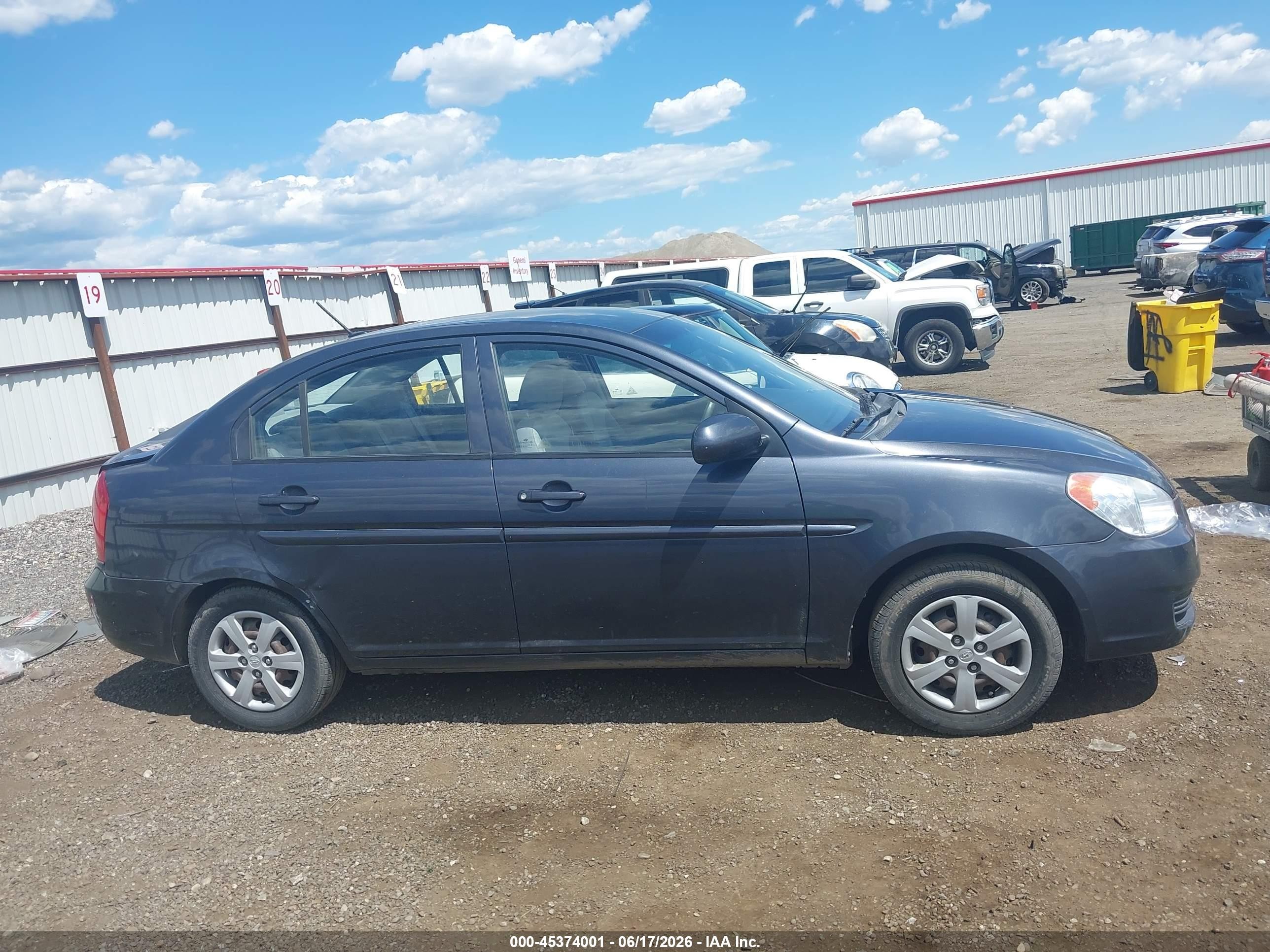 2010 Hyundai Accent Gls Blue vin: KMHCN4AC9AU483783