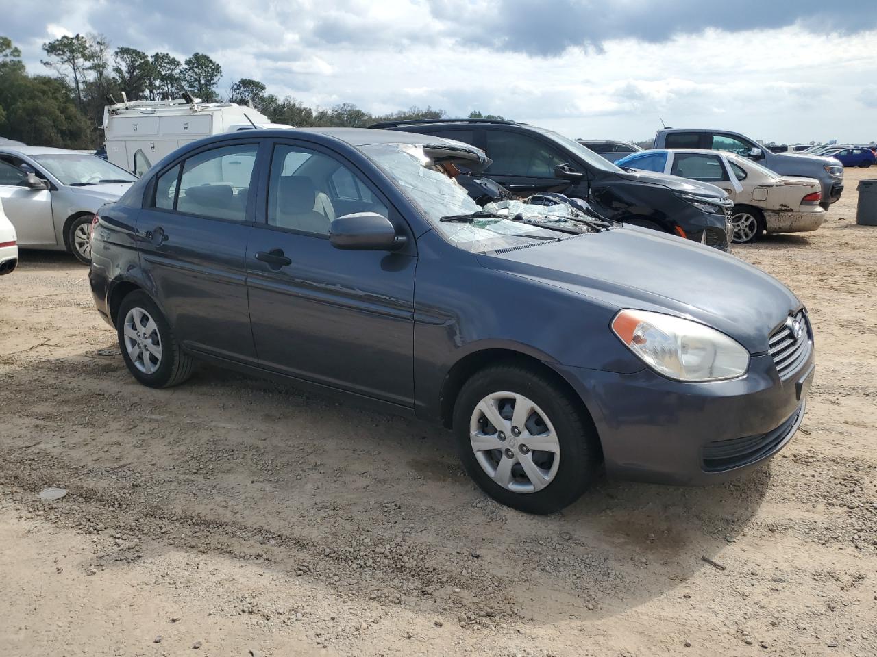 2010 Hyundai Accent Gls Blue vin: KMHCN4AC9AU486232
