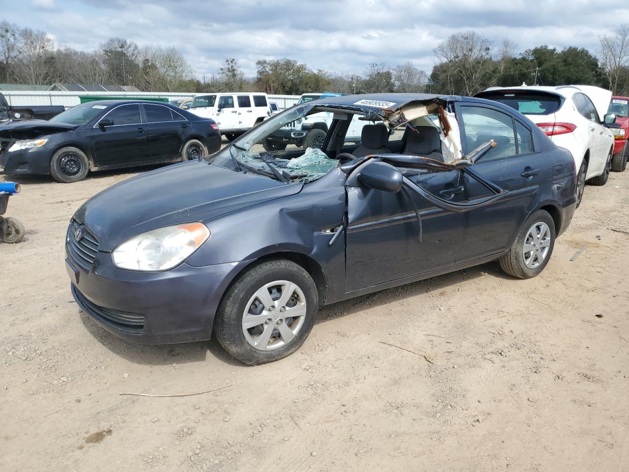 2010 Hyundai Accent Gls Blue vin: KMHCN4AC9AU486232