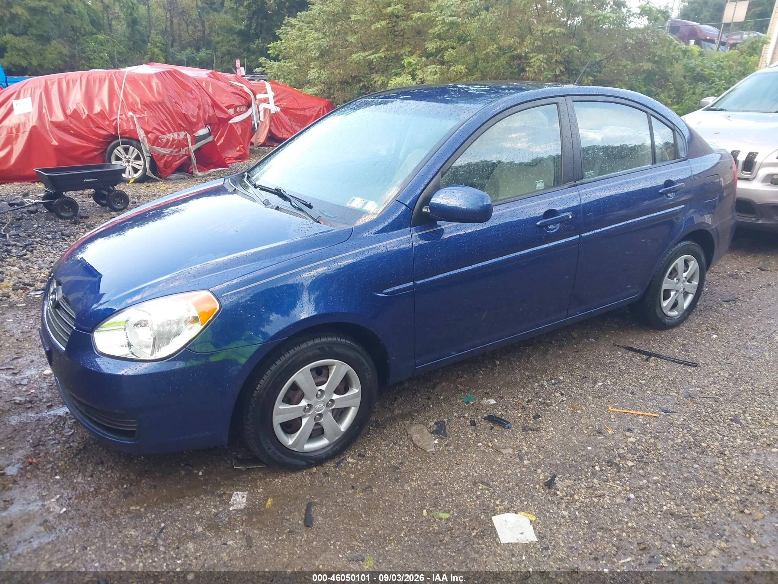 2011 Hyundai Accent Gls Blue vin: KMHCN4AC9BU591919