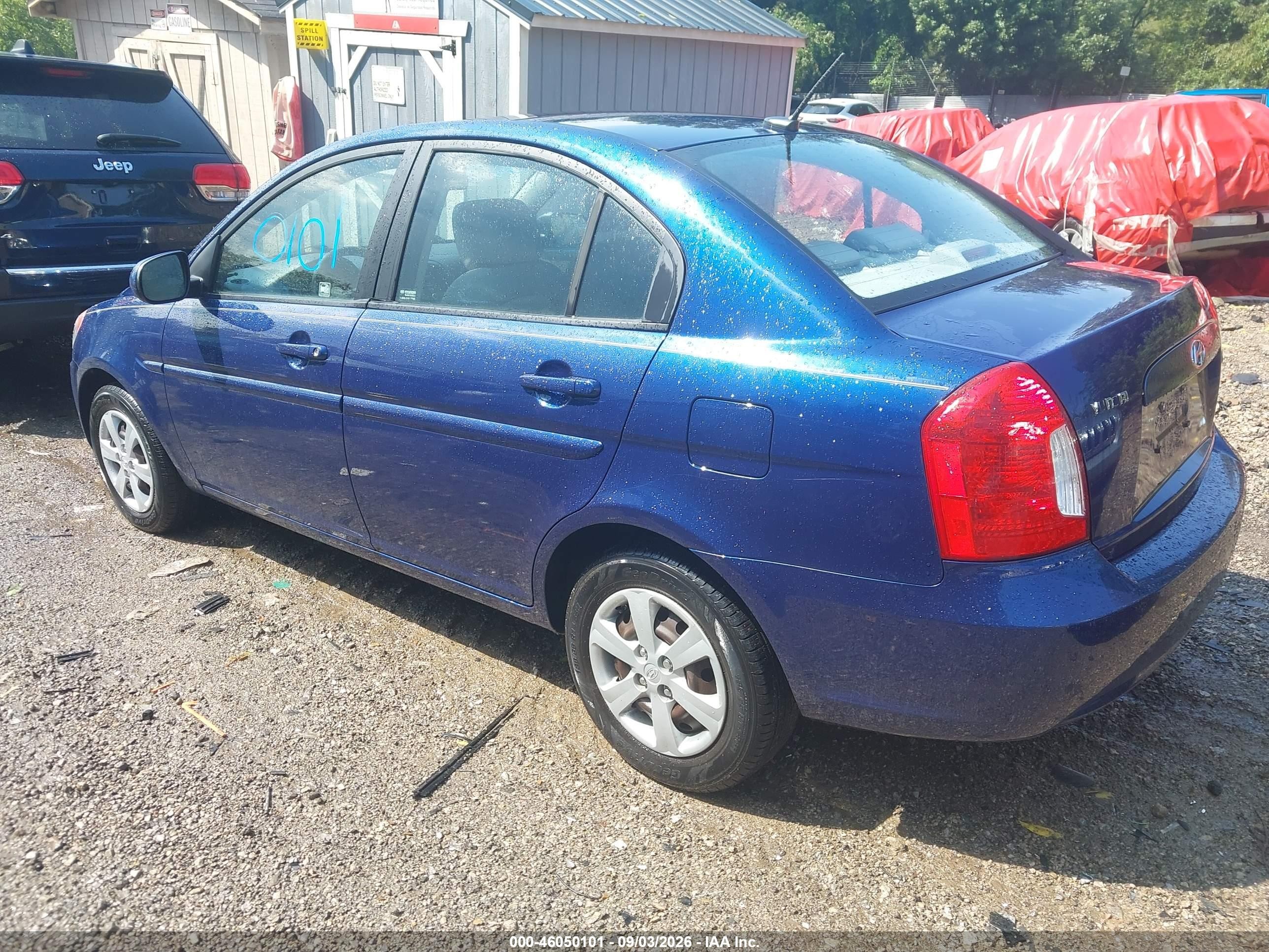 2011 Hyundai Accent Gls Blue vin: KMHCN4AC9BU591919