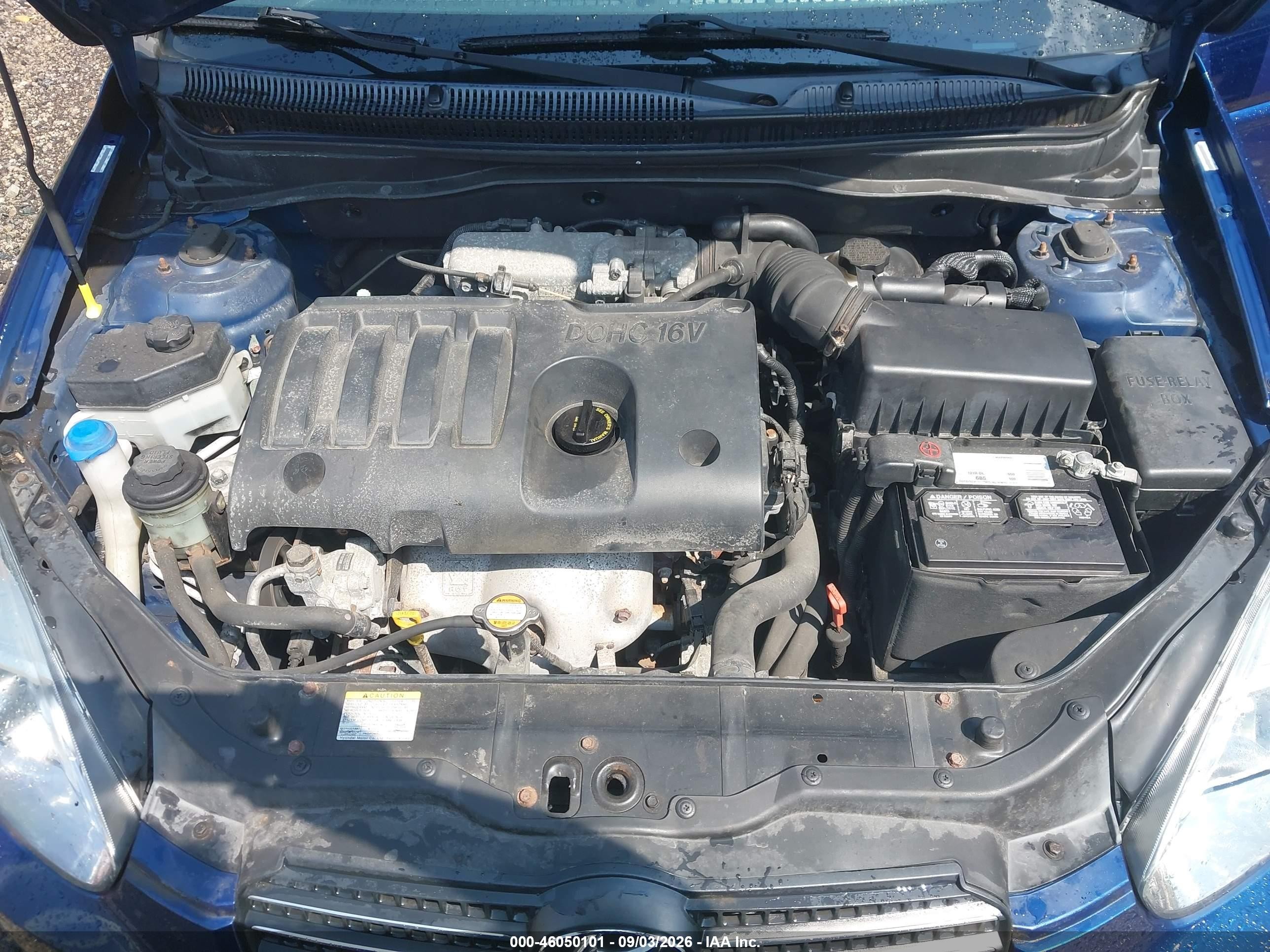 2011 Hyundai Accent Gls Blue vin: KMHCN4AC9BU591919