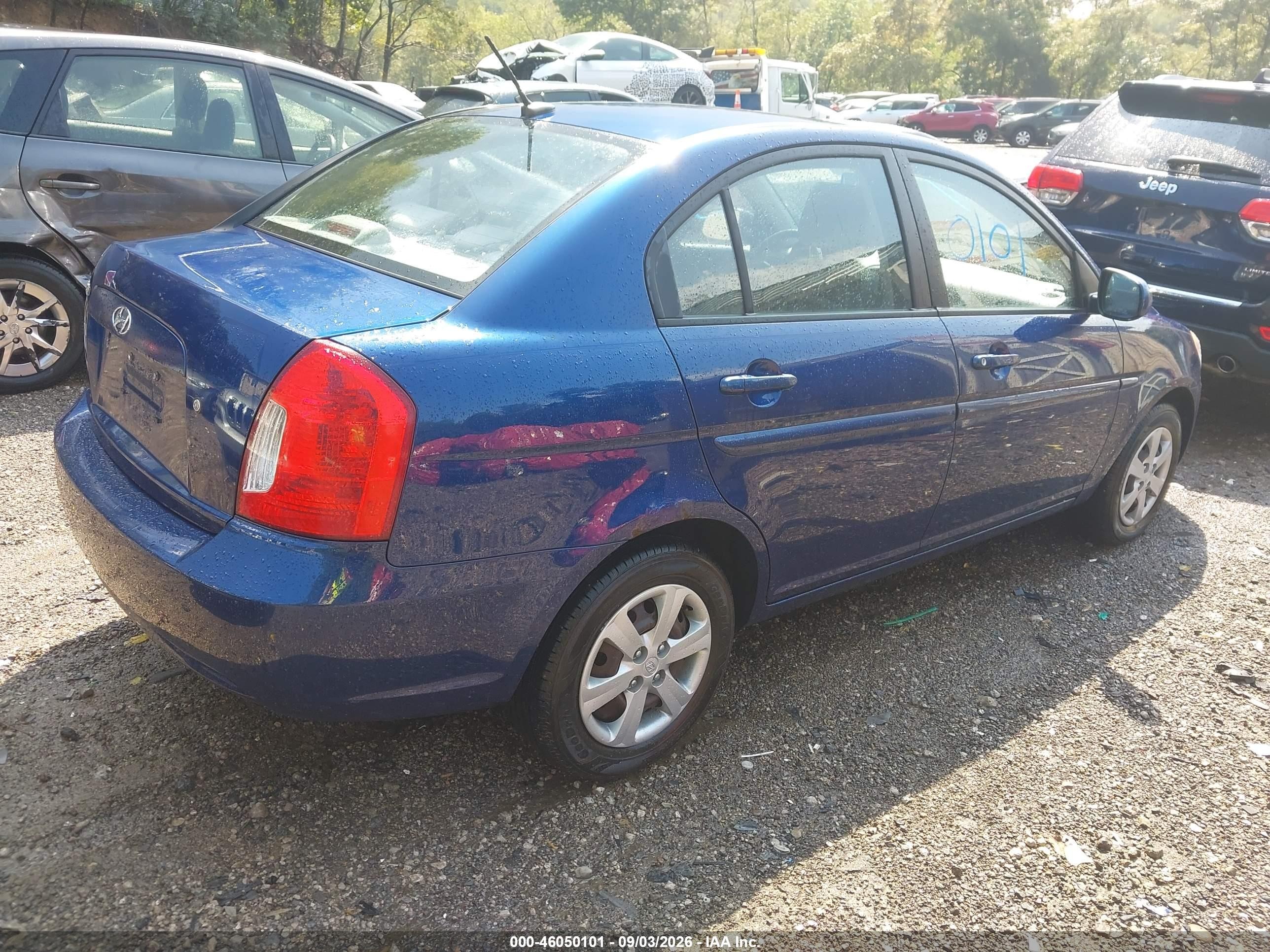 2011 Hyundai Accent Gls Blue vin: KMHCN4AC9BU591919