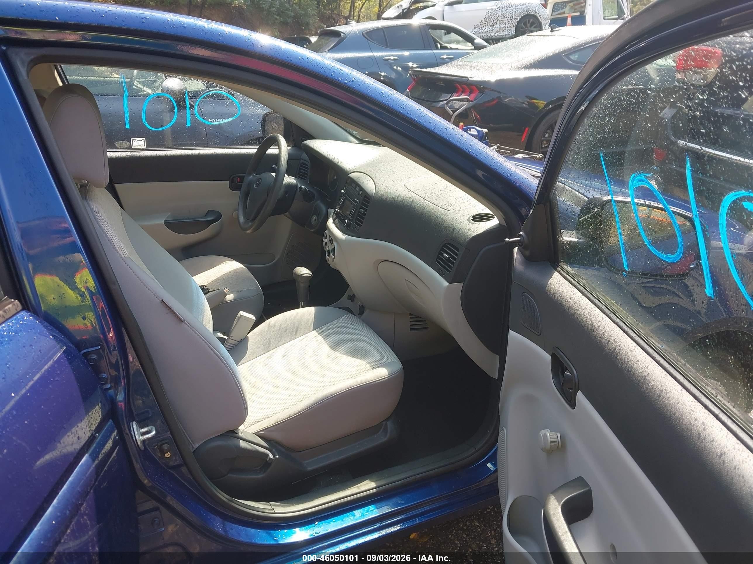 2011 Hyundai Accent Gls Blue vin: KMHCN4AC9BU591919