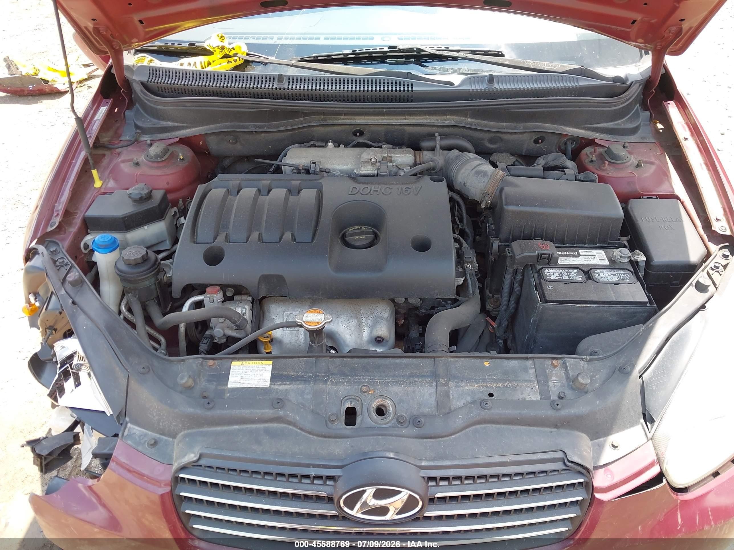 2010 Hyundai Accent Gls Burgundy vin: KMHCN4ACXAU433281