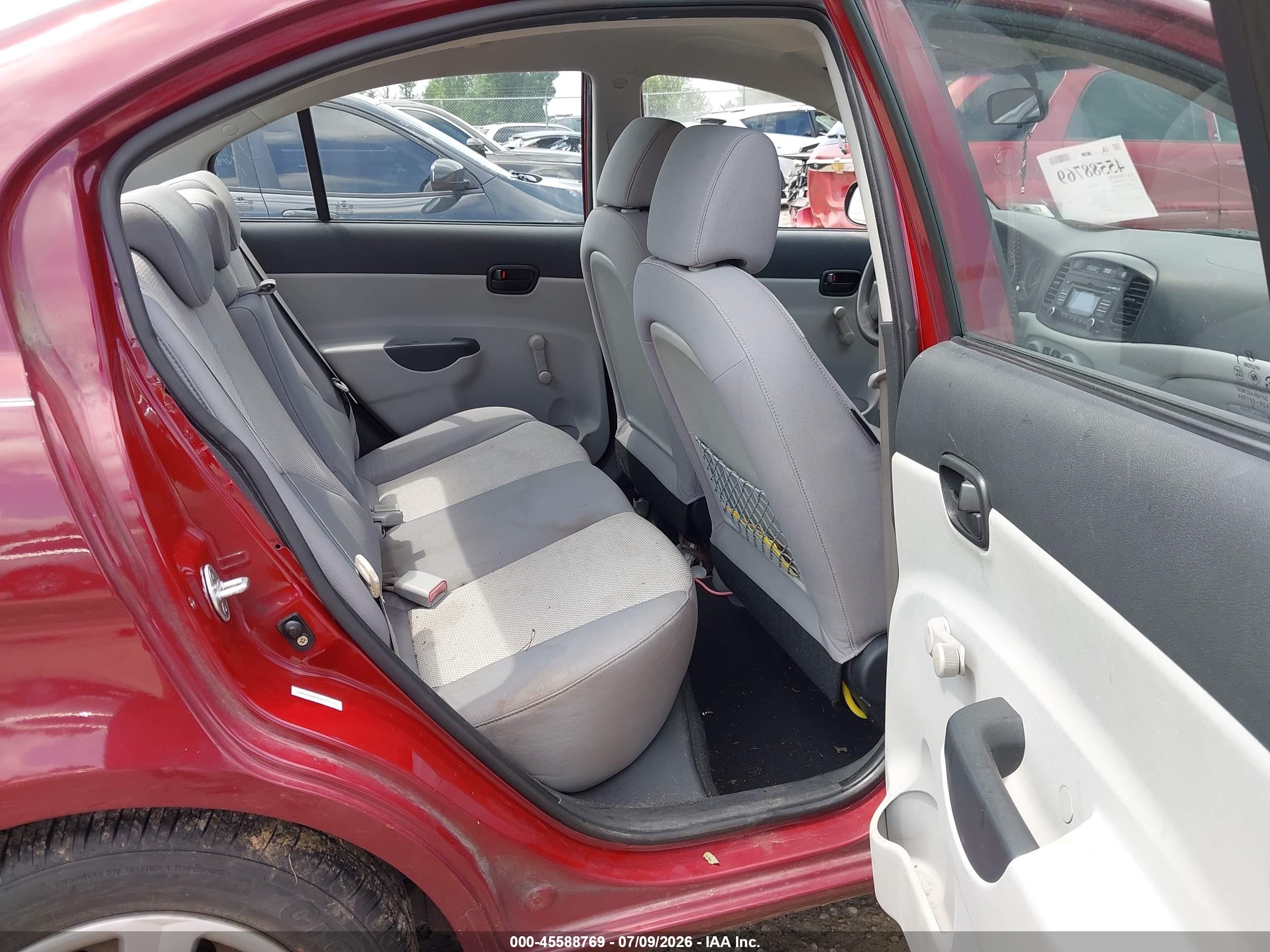 2010 Hyundai Accent Gls Burgundy vin: KMHCN4ACXAU433281