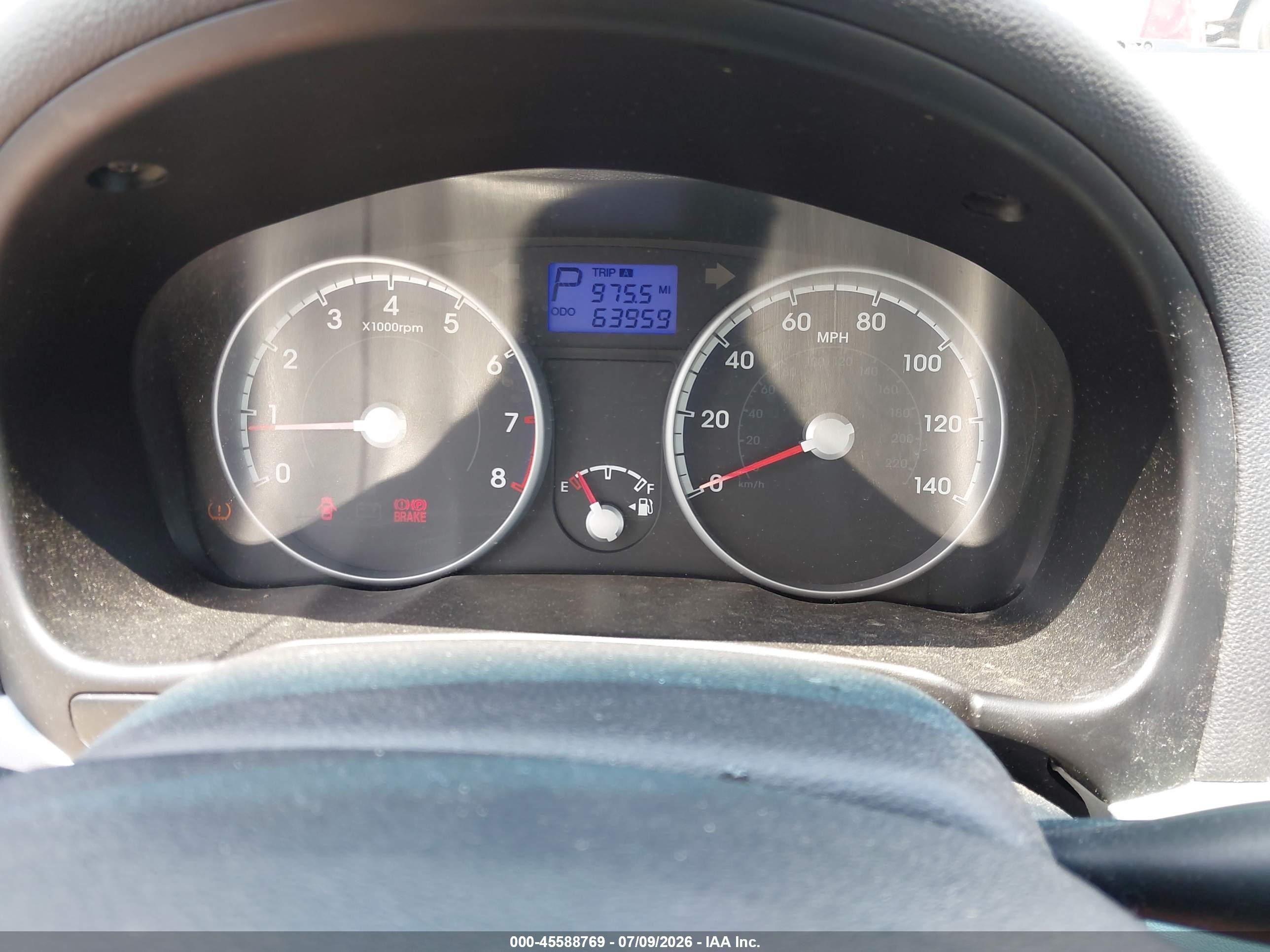 2010 Hyundai Accent Gls Burgundy vin: KMHCN4ACXAU433281