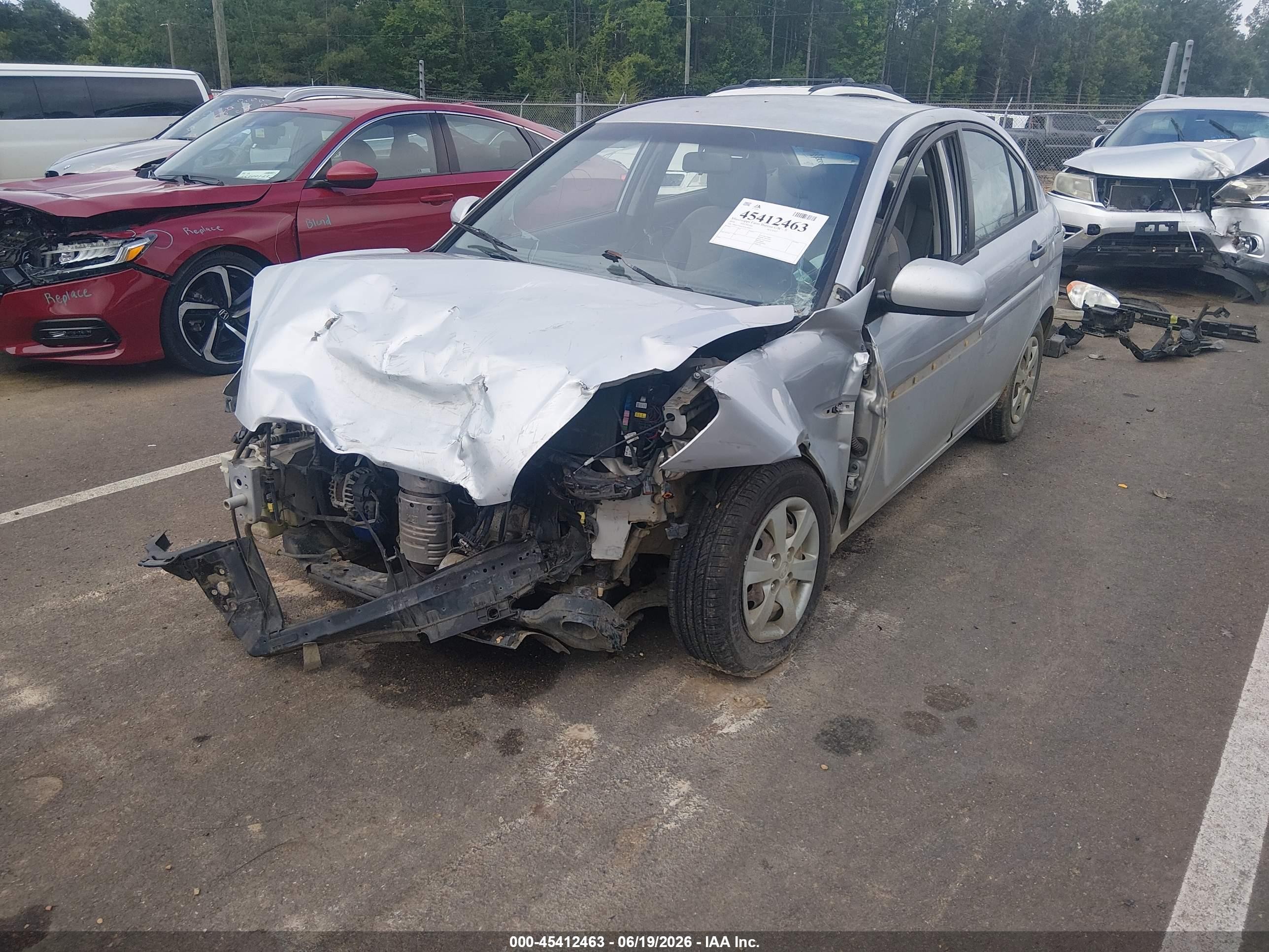 2010 Hyundai Accent Gls Silver vin: KMHCN4ACXAU468631
