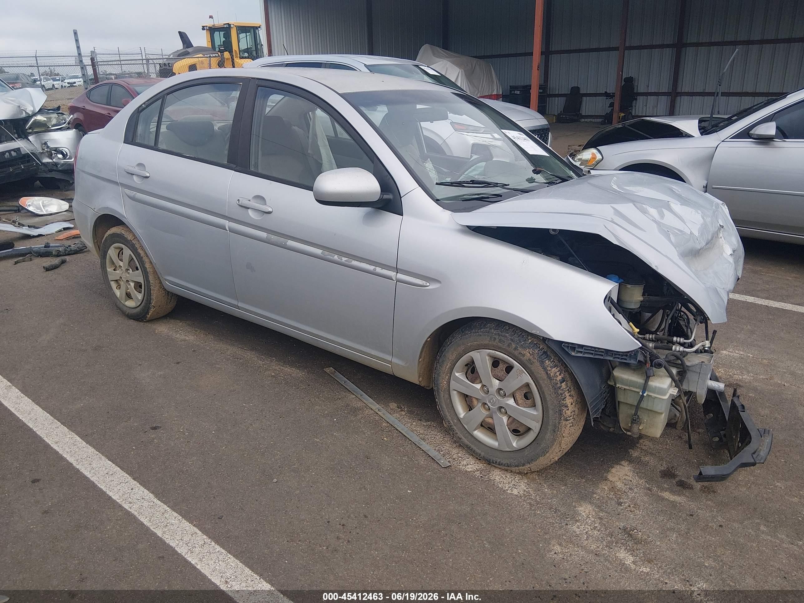 2010 Hyundai Accent Gls Silver vin: KMHCN4ACXAU468631